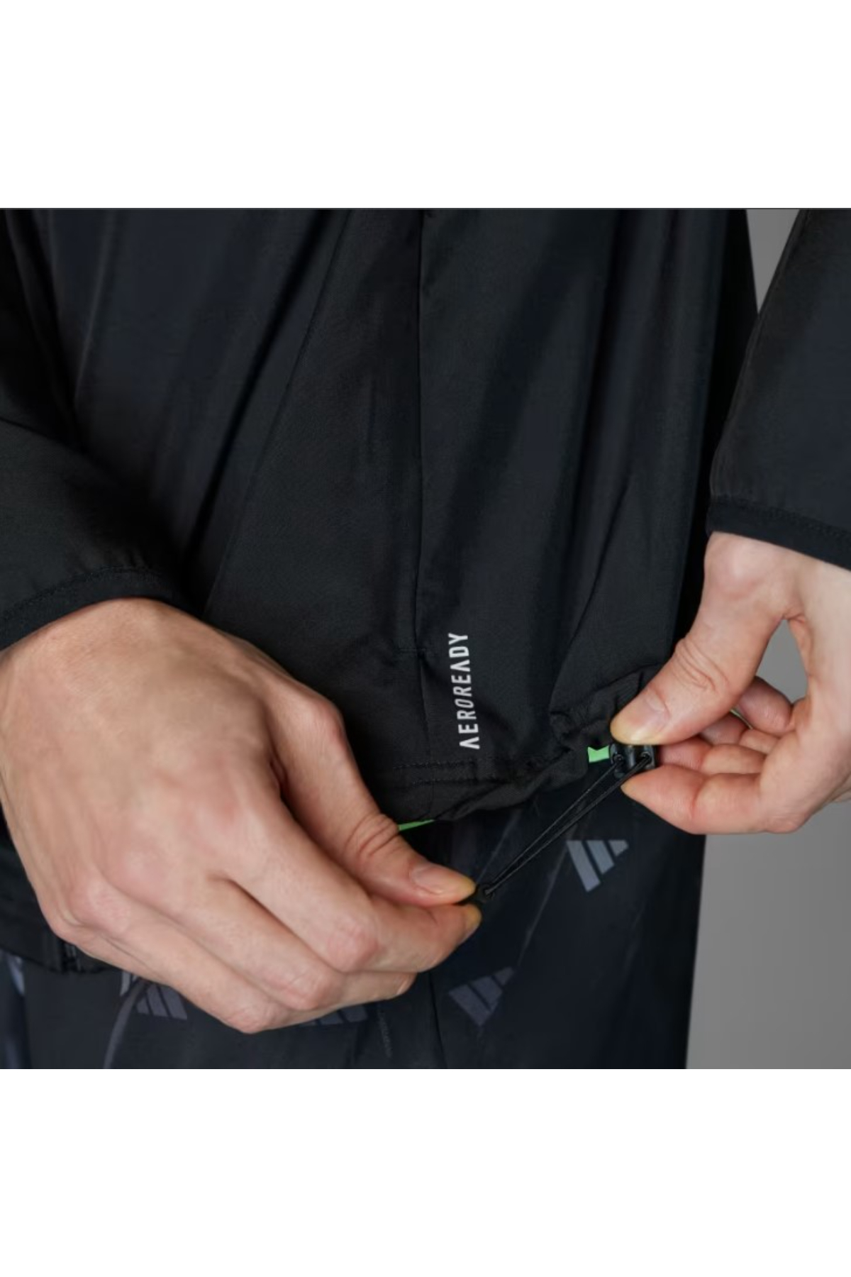 Adidas IL7230 RUN IT JACKET Unısex Erkek Rüzgarlık Ceket Siyah