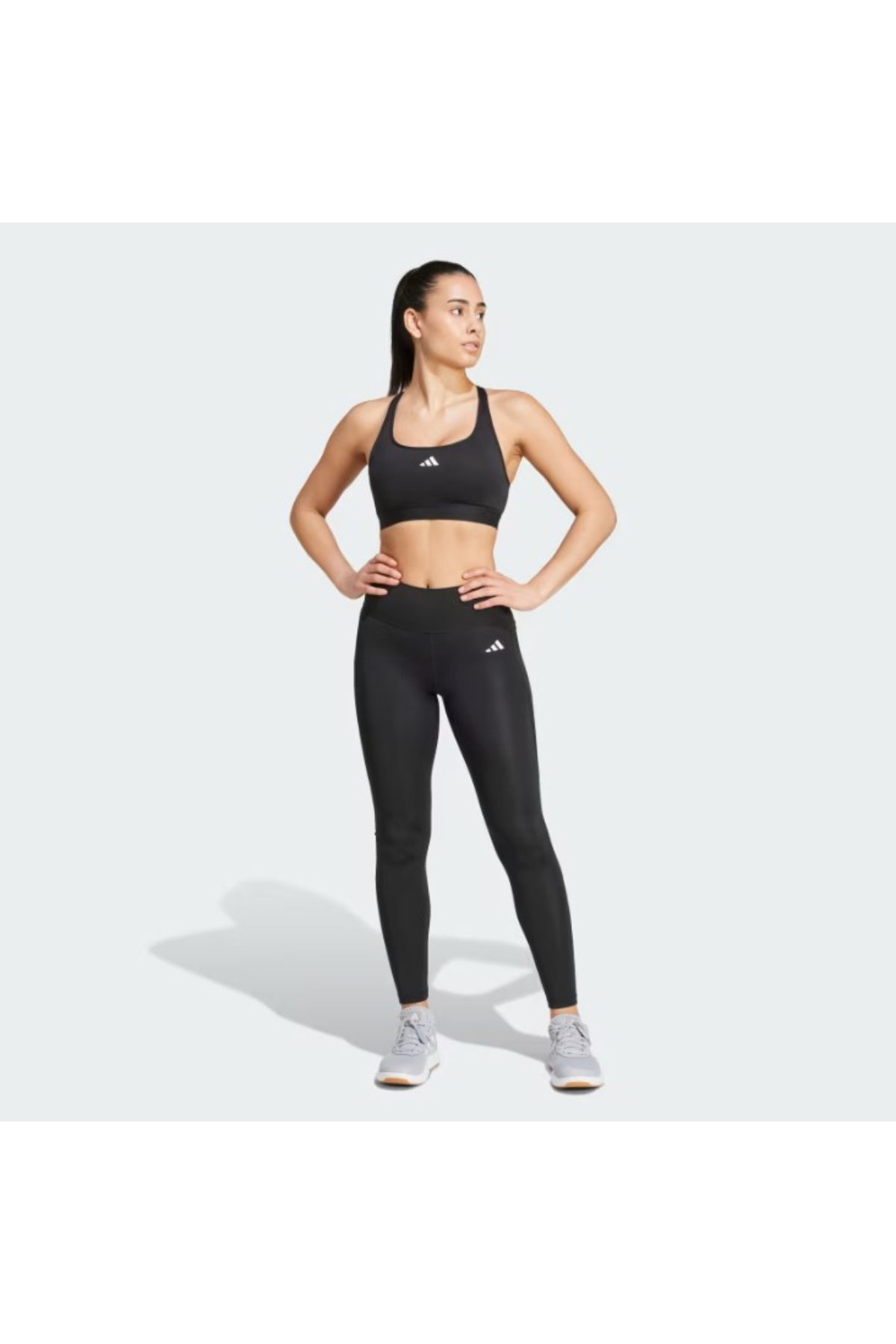 Adidas IT2280 OPTİME ESSENTİALS Stash Kadın Spor Tayt Siyah