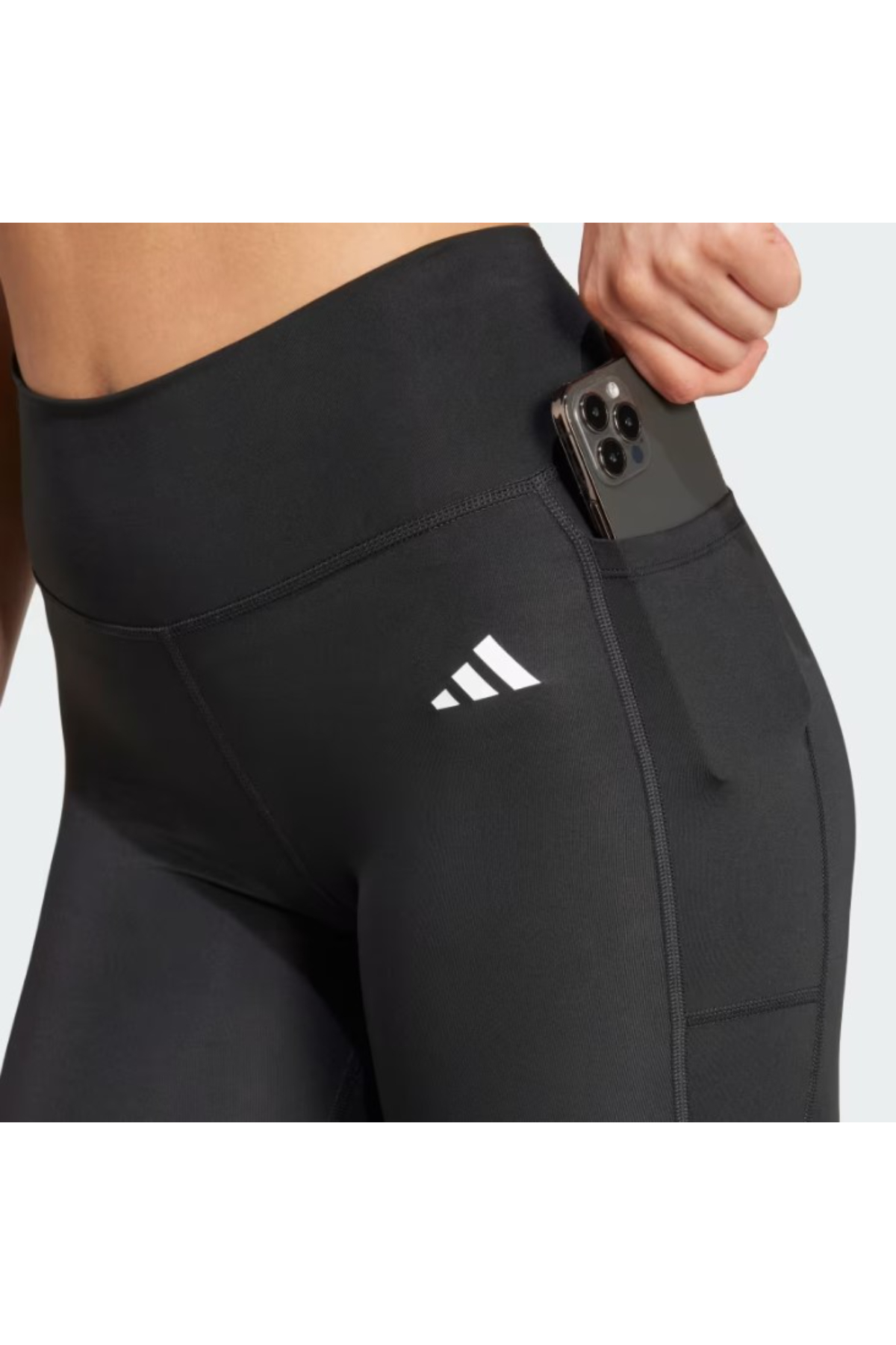 Adidas IT2280 OPTİME ESSENTİALS Stash Kadın Spor Tayt Siyah