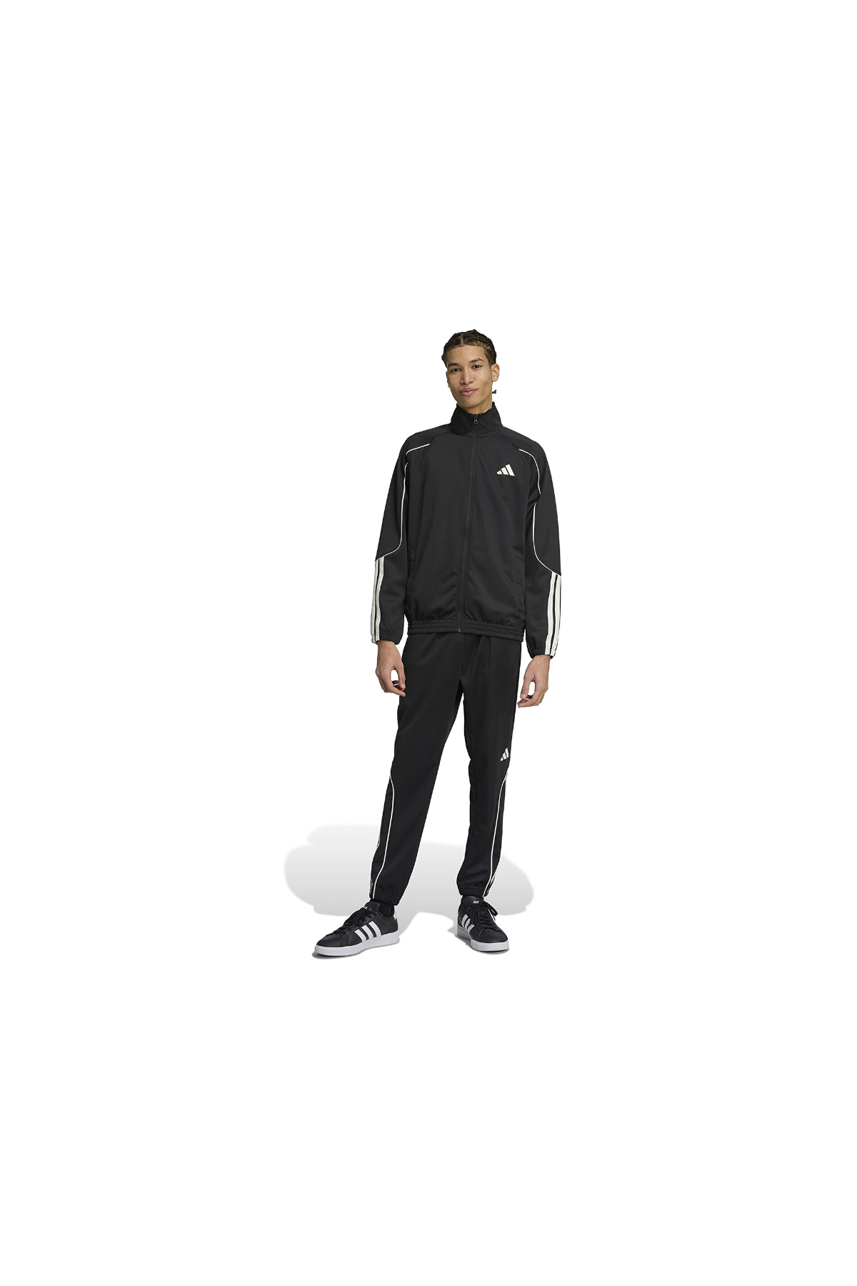 Adidas JN1817 M 3S STADIUM TS Erkek Eşofman Takımı Siyah