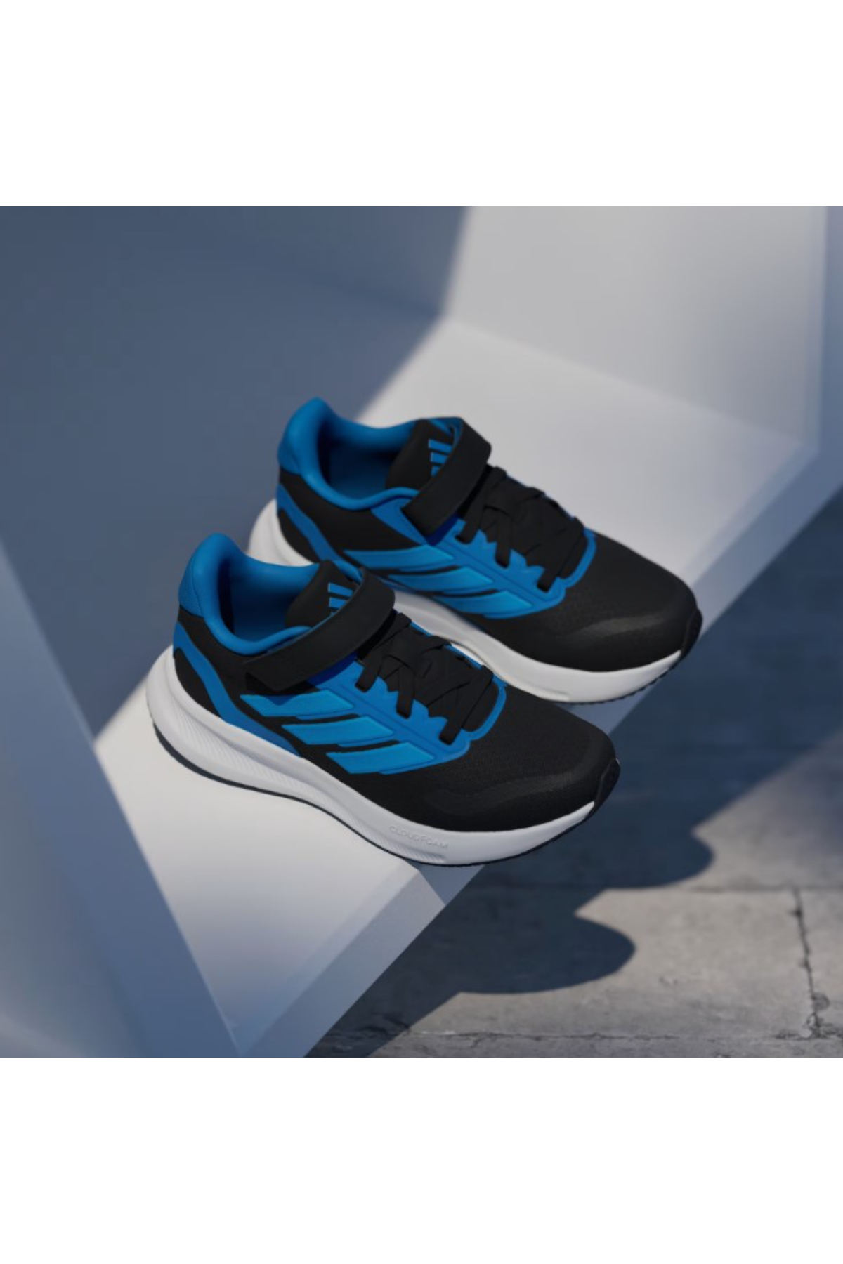 Adidas JP9399 RUNFALCON 5 EL C Çocuk Yürüyüş Ayakkabısı Siyah Mavi