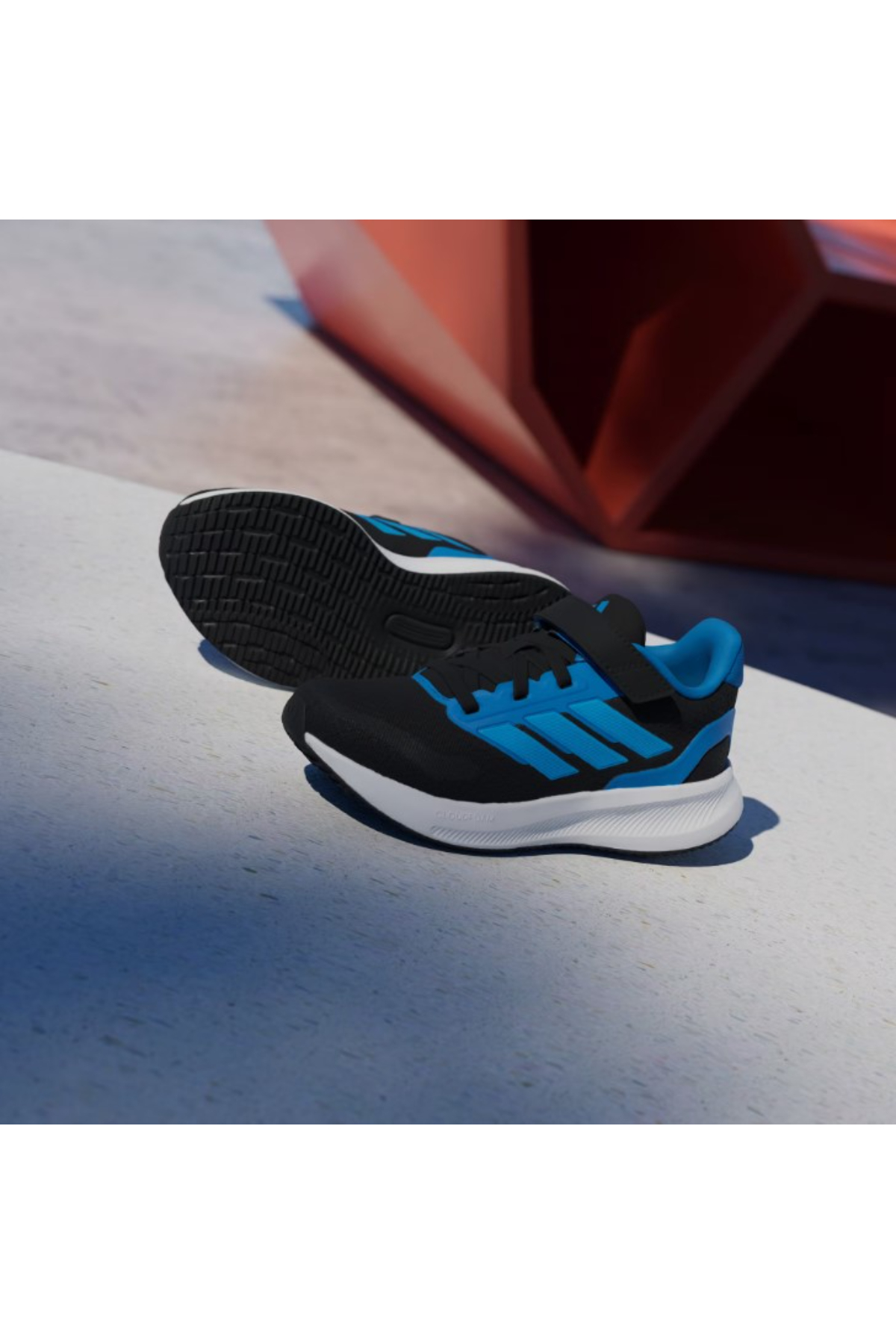 Adidas JP9399 RUNFALCON 5 EL C Çocuk Yürüyüş Ayakkabısı Siyah Mavi