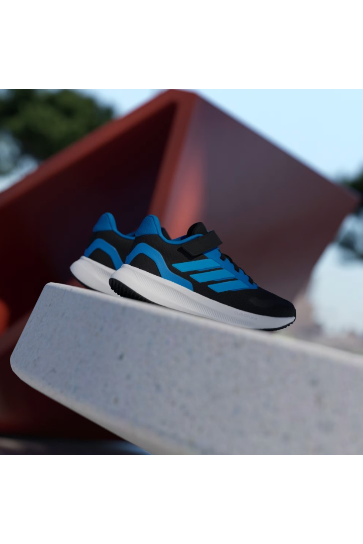 Adidas JP9399 RUNFALCON 5 EL C Çocuk Yürüyüş Ayakkabısı Siyah Mavi