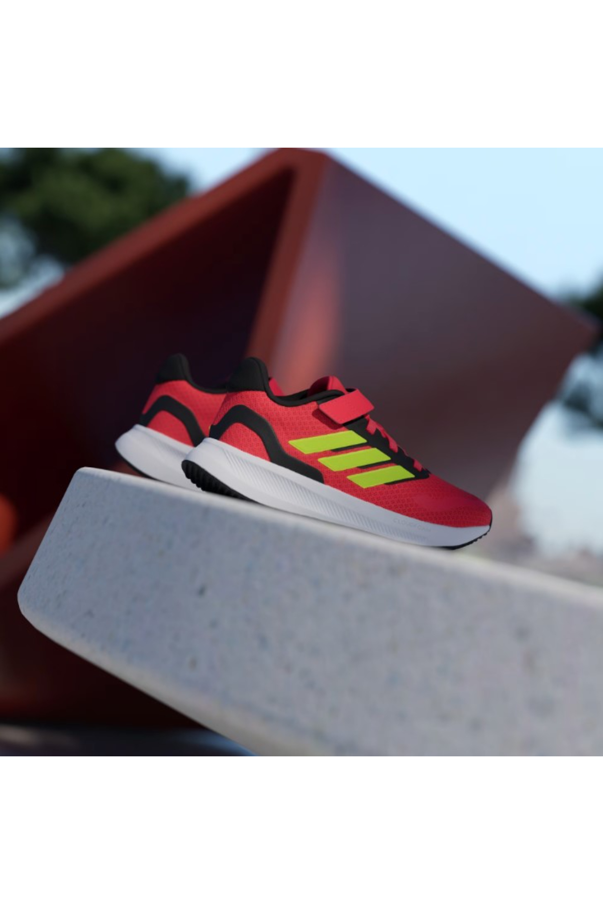 Adidas JP9400 RUNFALCON 5 EL C Çocuk Yürüyüş Ayakkabısı Kırmızı