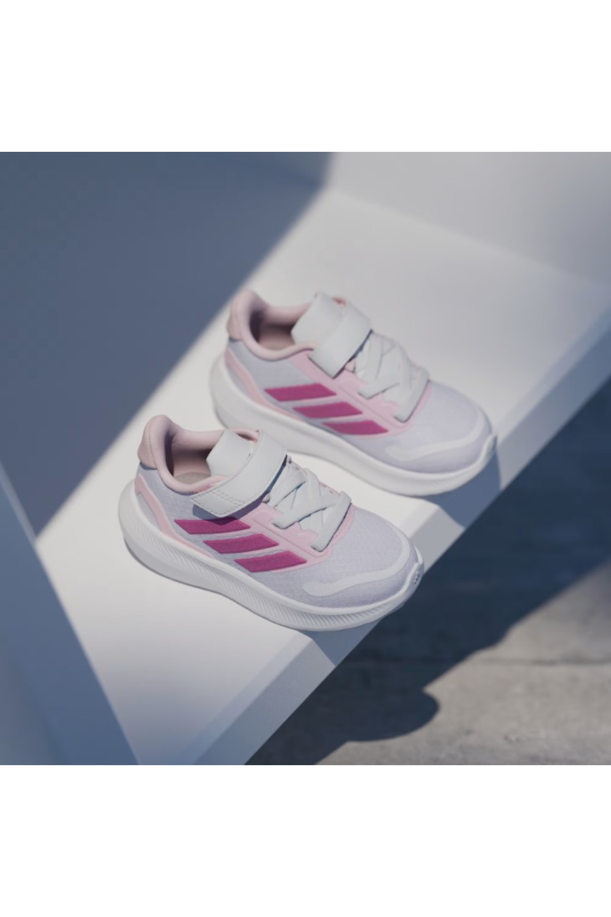 Adidas JP9409 RUNFALCON 5 EL I Çocuk Yürüyüş Ayakkabı Beyaz Pembe