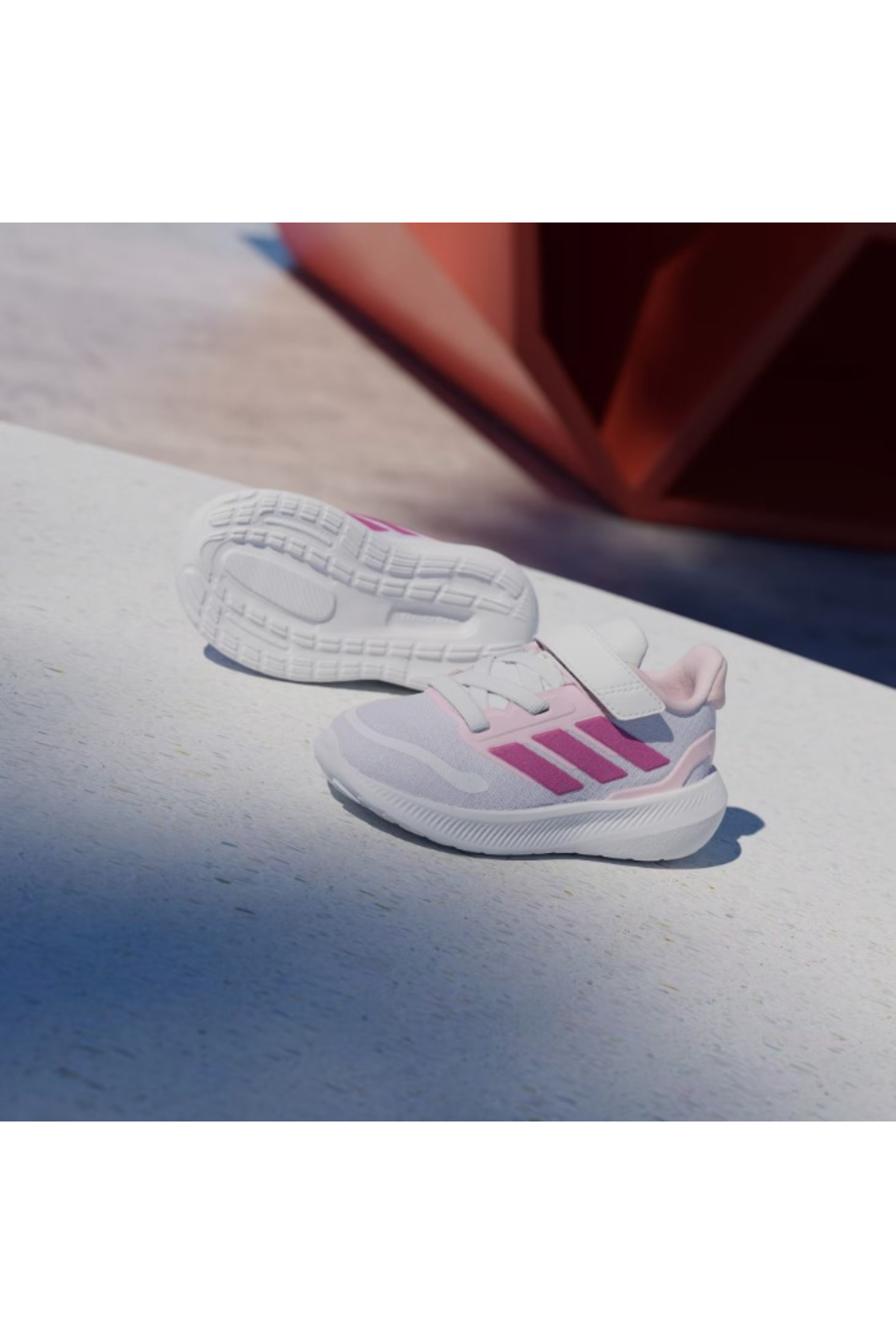 Adidas JP9409 RUNFALCON 5 EL I Çocuk Yürüyüş Ayakkabı Beyaz Pembe