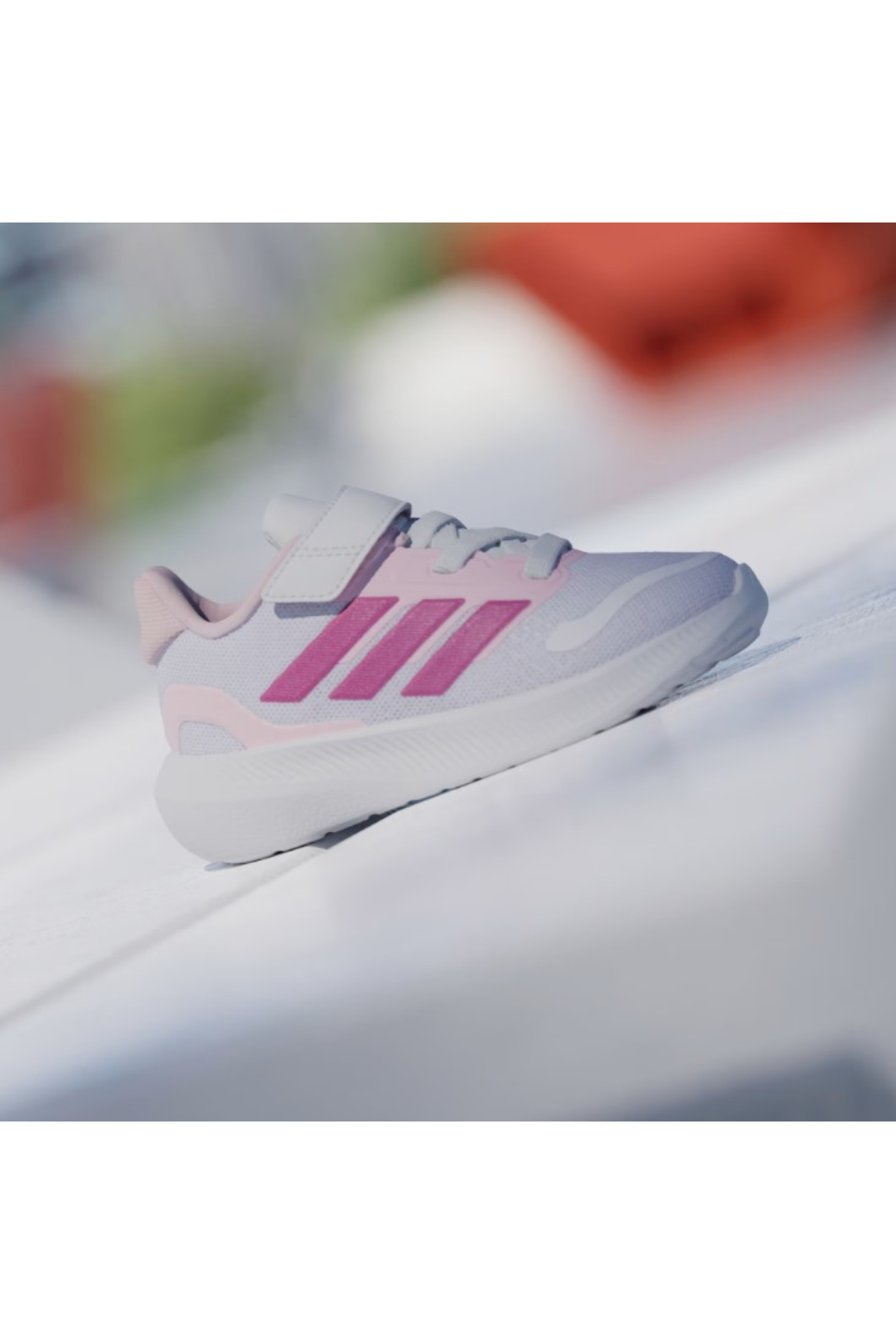 Adidas JP9409 RUNFALCON 5 EL I Çocuk Yürüyüş Ayakkabı Beyaz Pembe