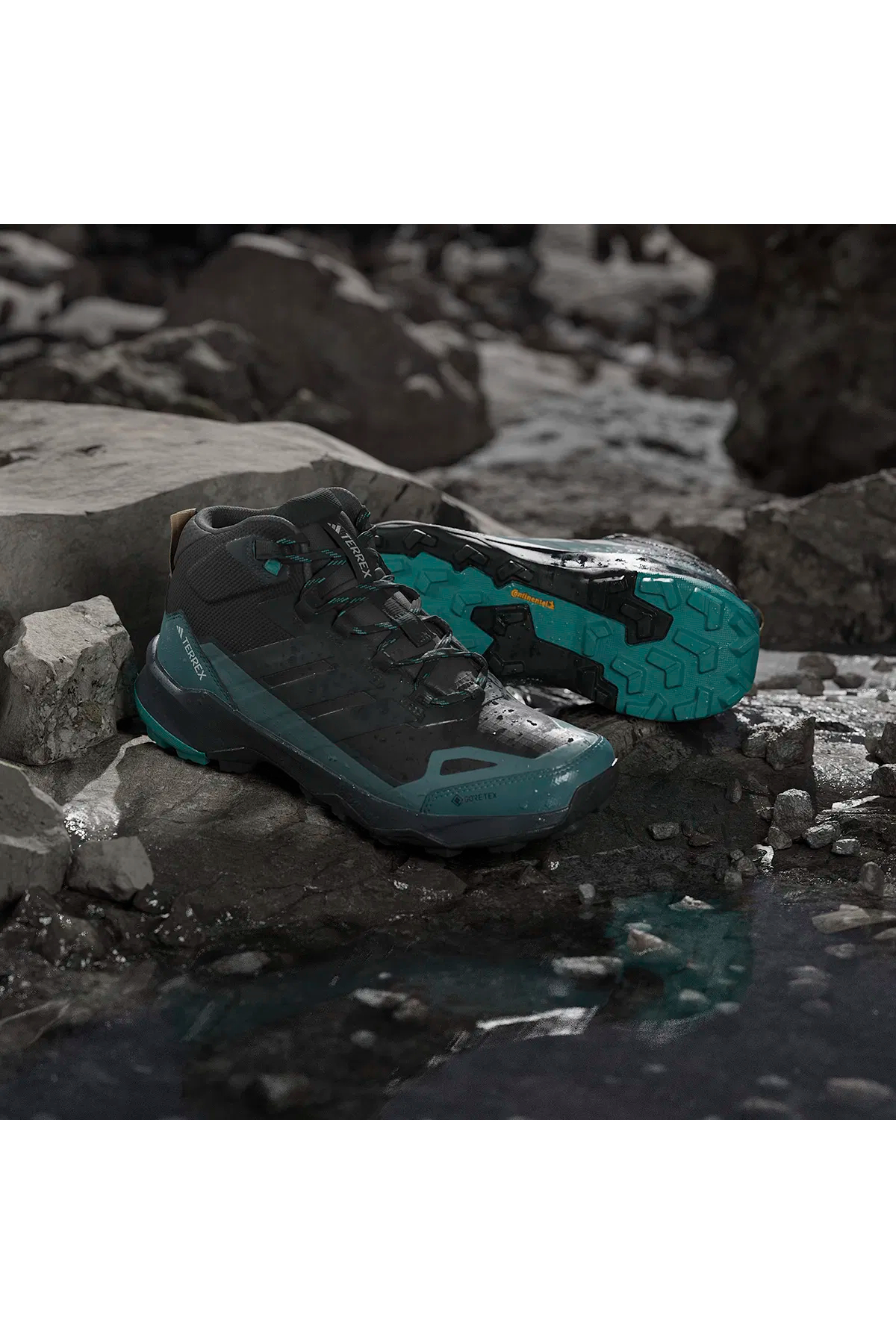 Adidas JQ2206 TERREX SKYCHASER AX5 MID GTX Erkek Outdoor Bot Siyah Mavi