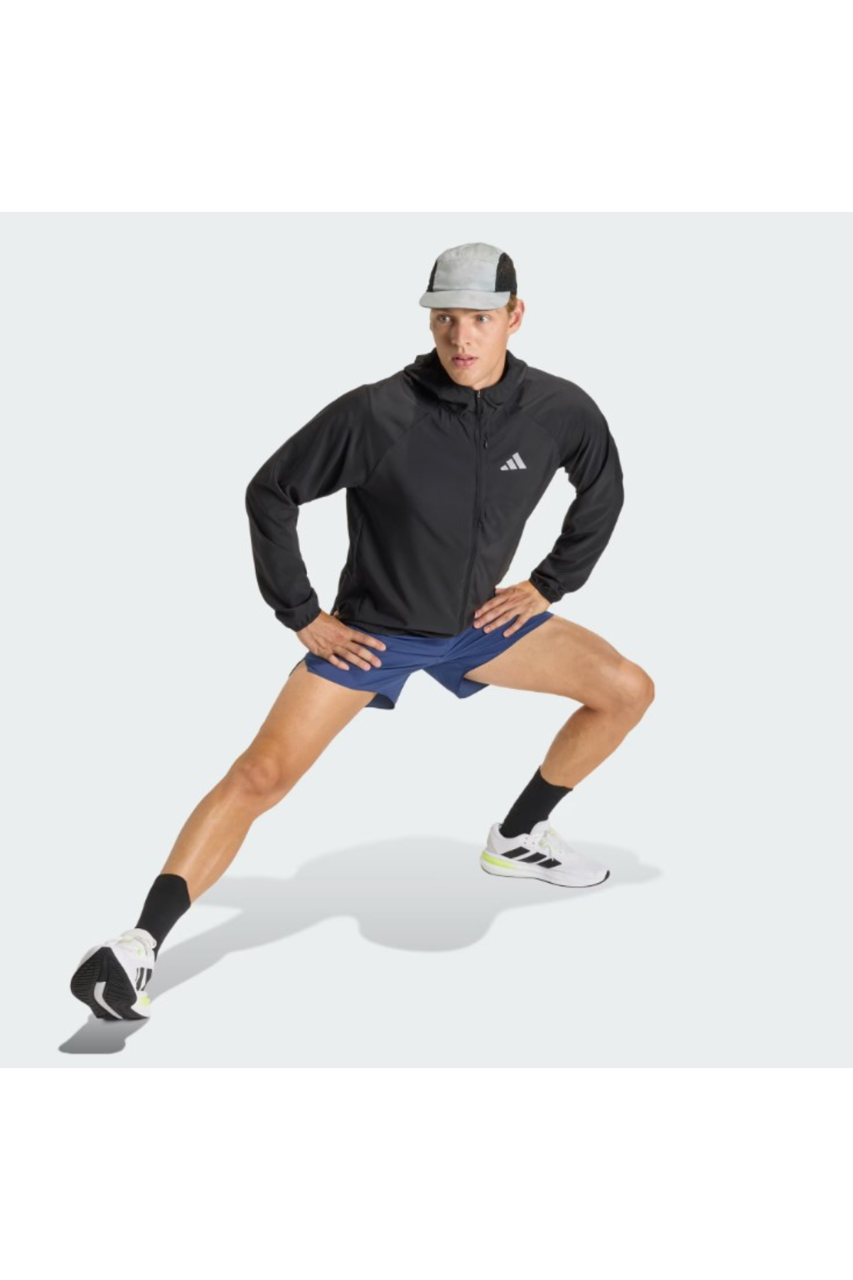 Adidas JZ7782 Run Ess JKT M Erkek Spor Ceket Siyah