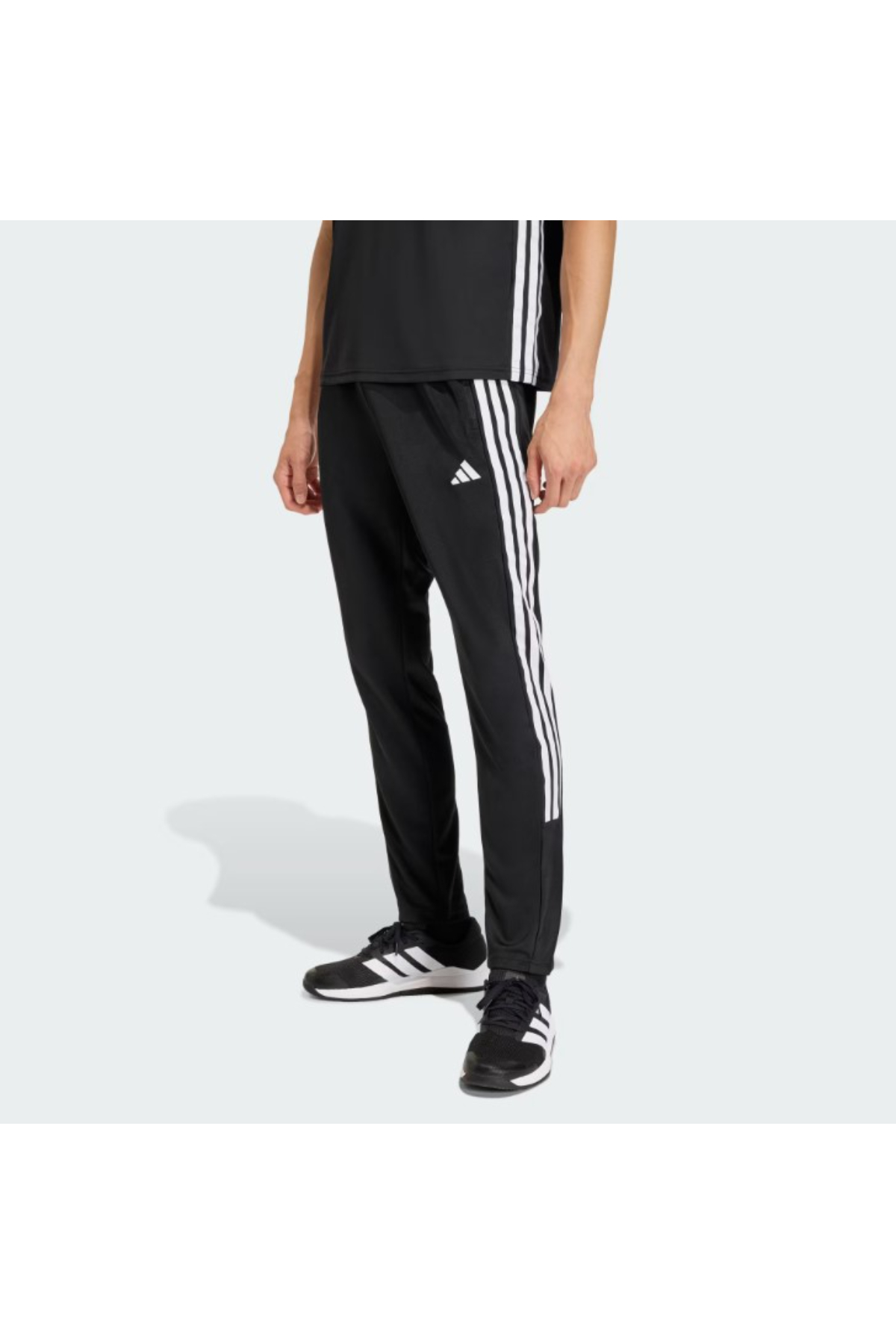 Adidas KA3590 WE ALLSET 3S PT Erkek Alt Eşofman Siyah Beyaz