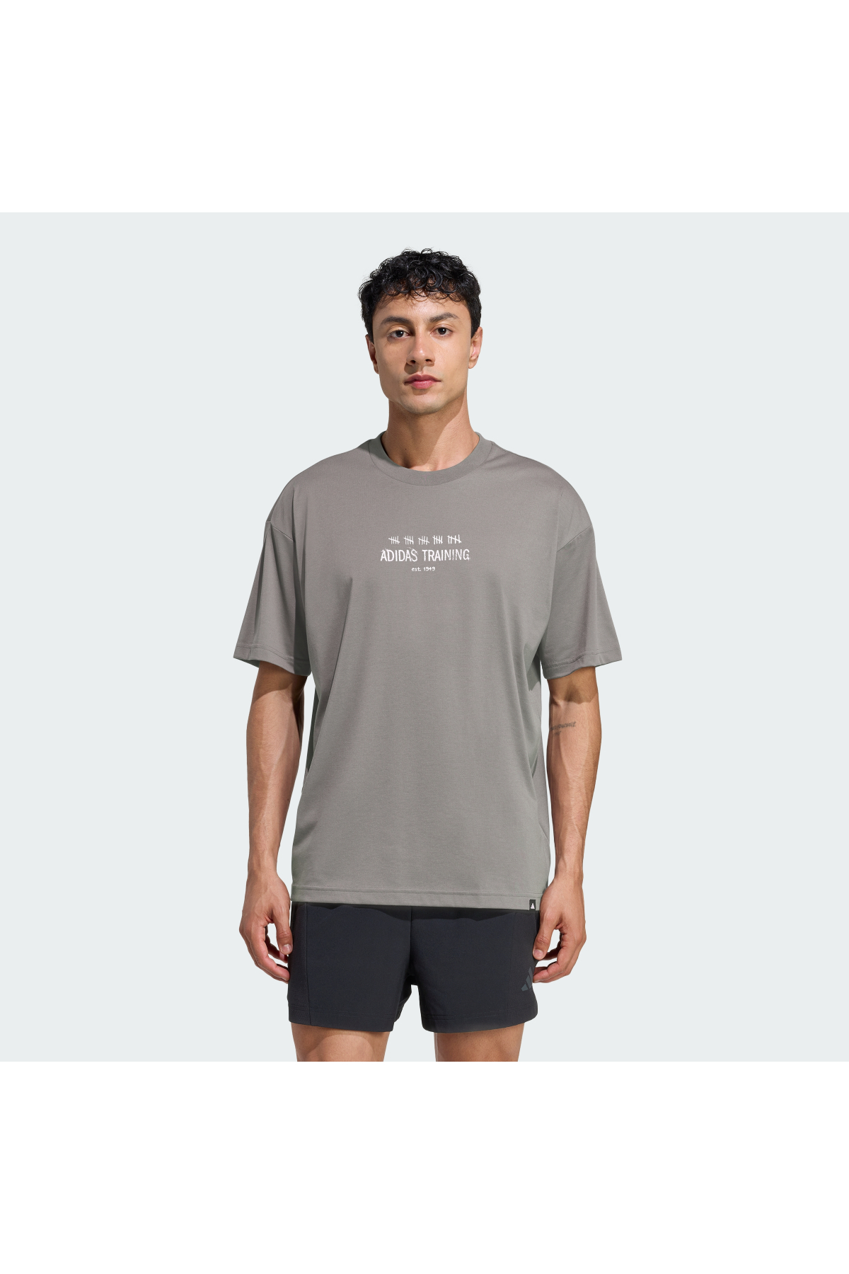 Adidas KB9400 M PWR G T Erkek T-Shirt Gri
