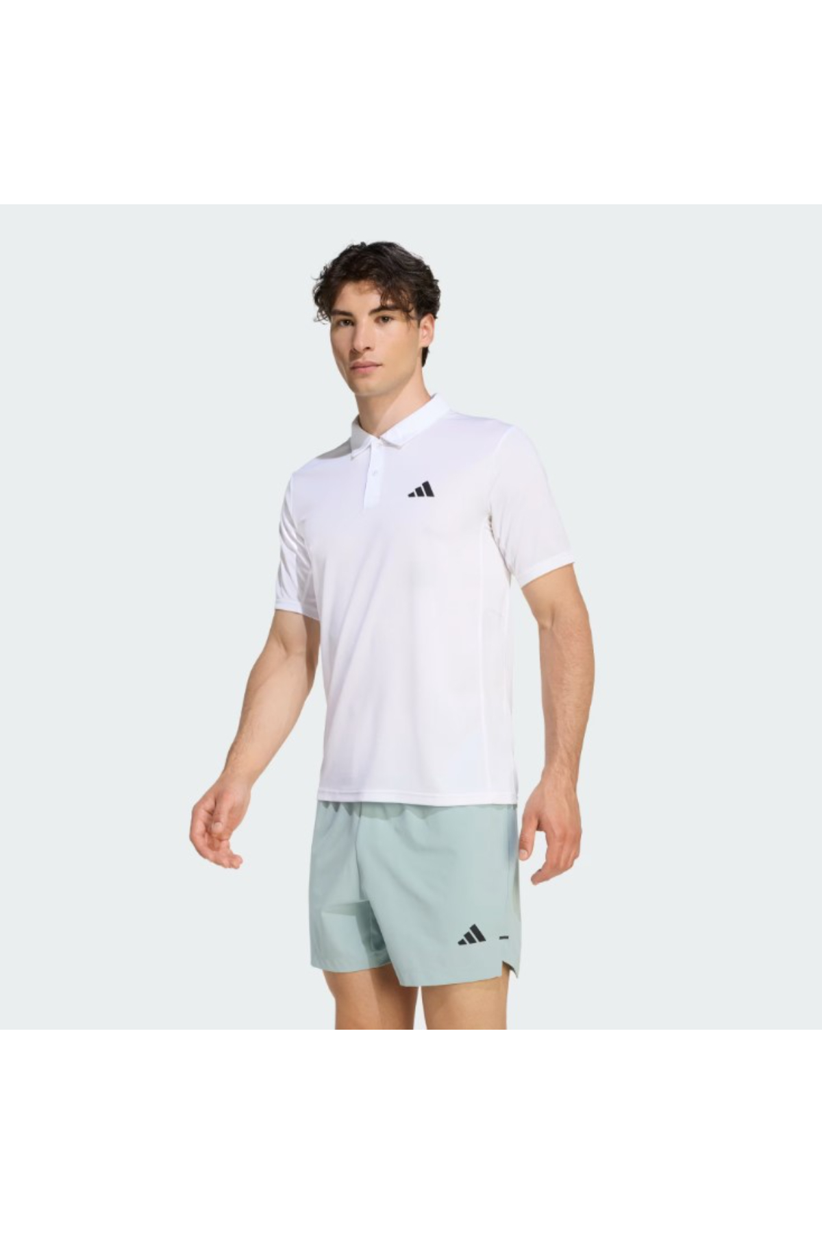 Adidas KD5436 WE BAS POLO Erkek Polo Yaka T-Shirt Beyaz