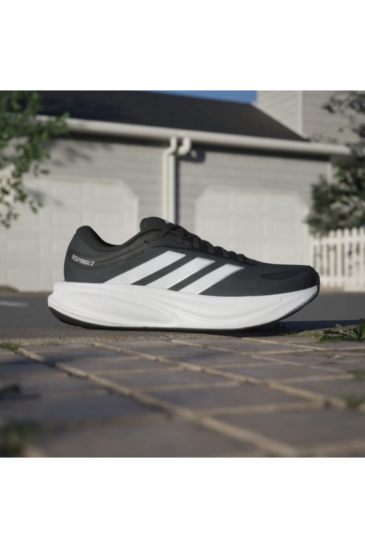 Adidas KJ1748 RESPONSE 2 M  Erkek Yürüyüş Ayakkabı Siyah Beyaz