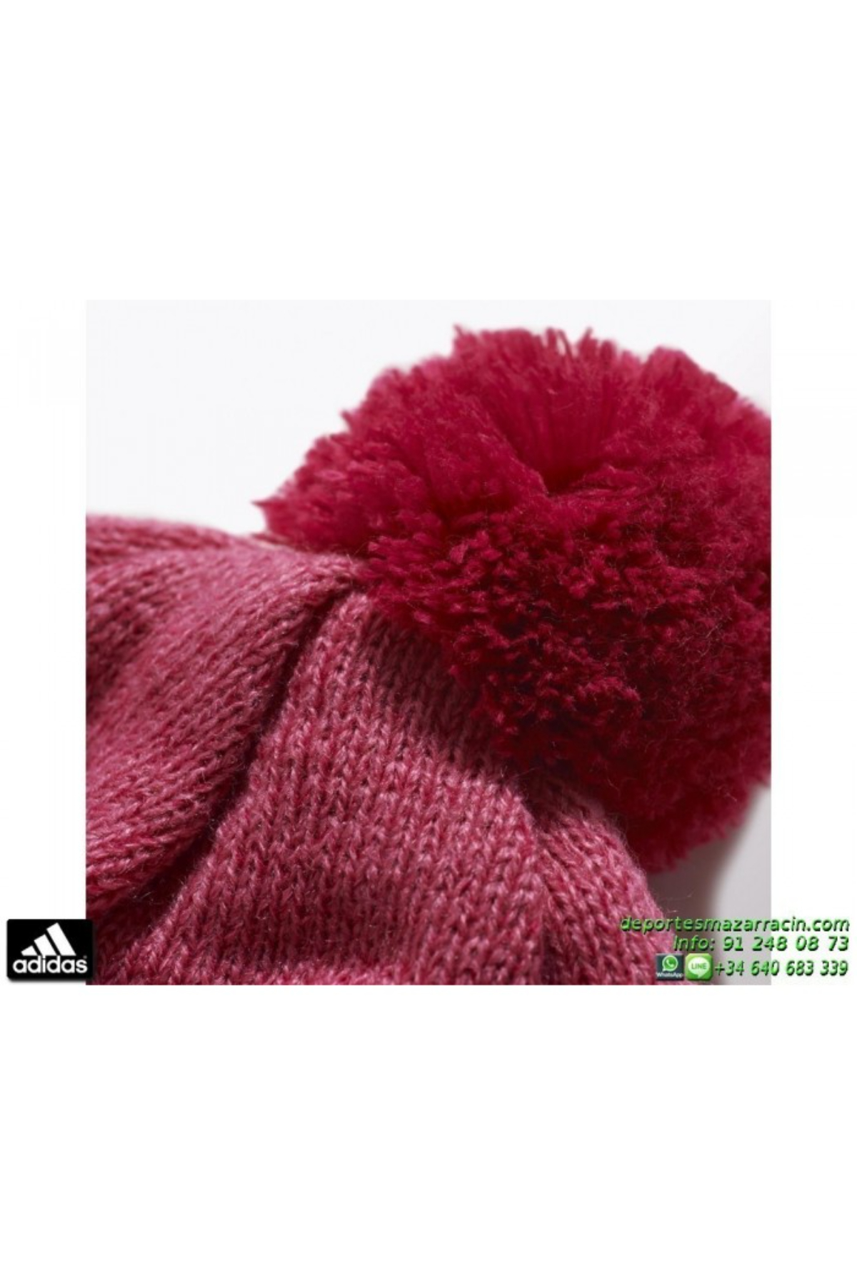 Adidas M67470 STRIPY PERUVIAN 2-6 Yaş Çocuk Beresi Pembe Beyaz