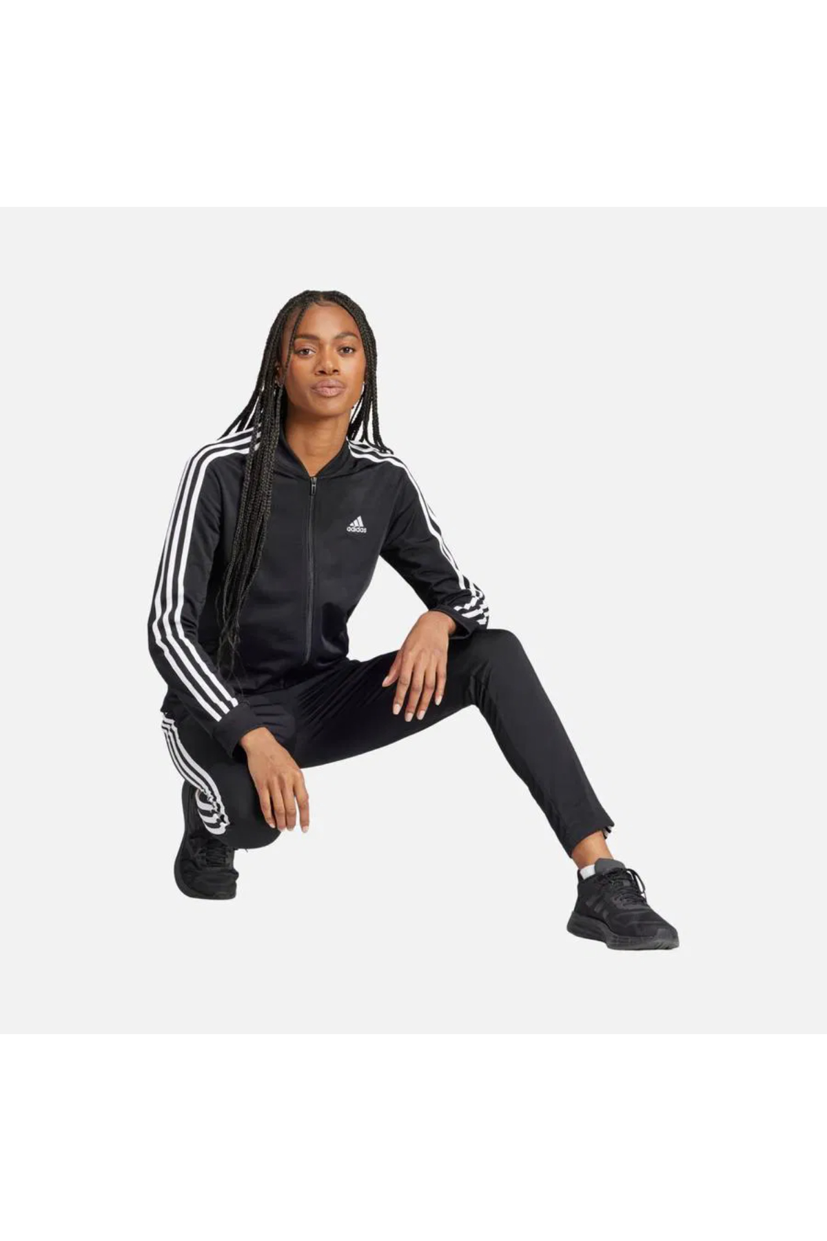 Adidas W63051 Fieda Suit Kadın Eşofman Takımı Siyah Beyaz