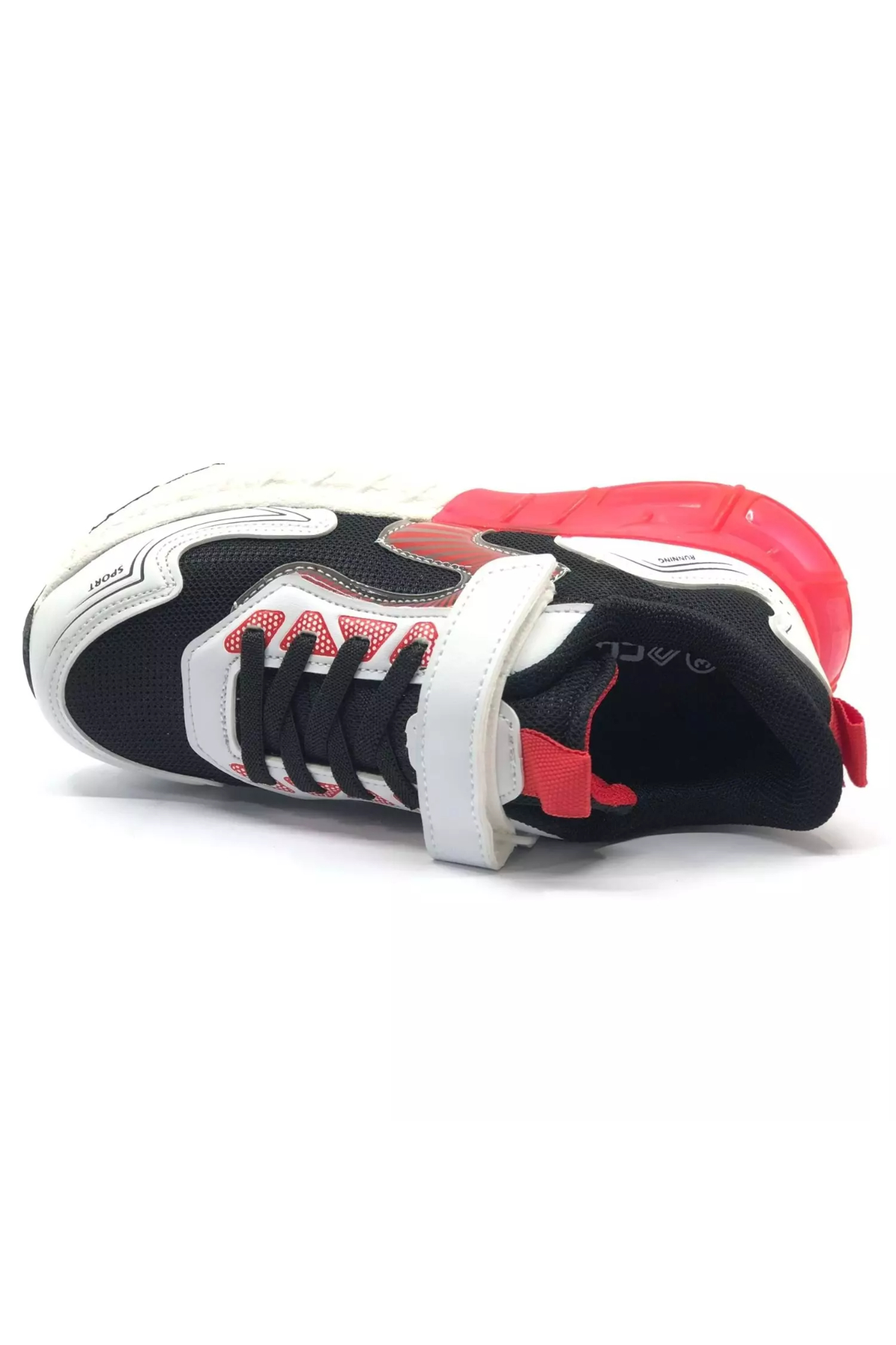 BoBe KIDS OWEN FLT Erkek Çocuk Spor Ayakkabısı Beyaz Kırmızı