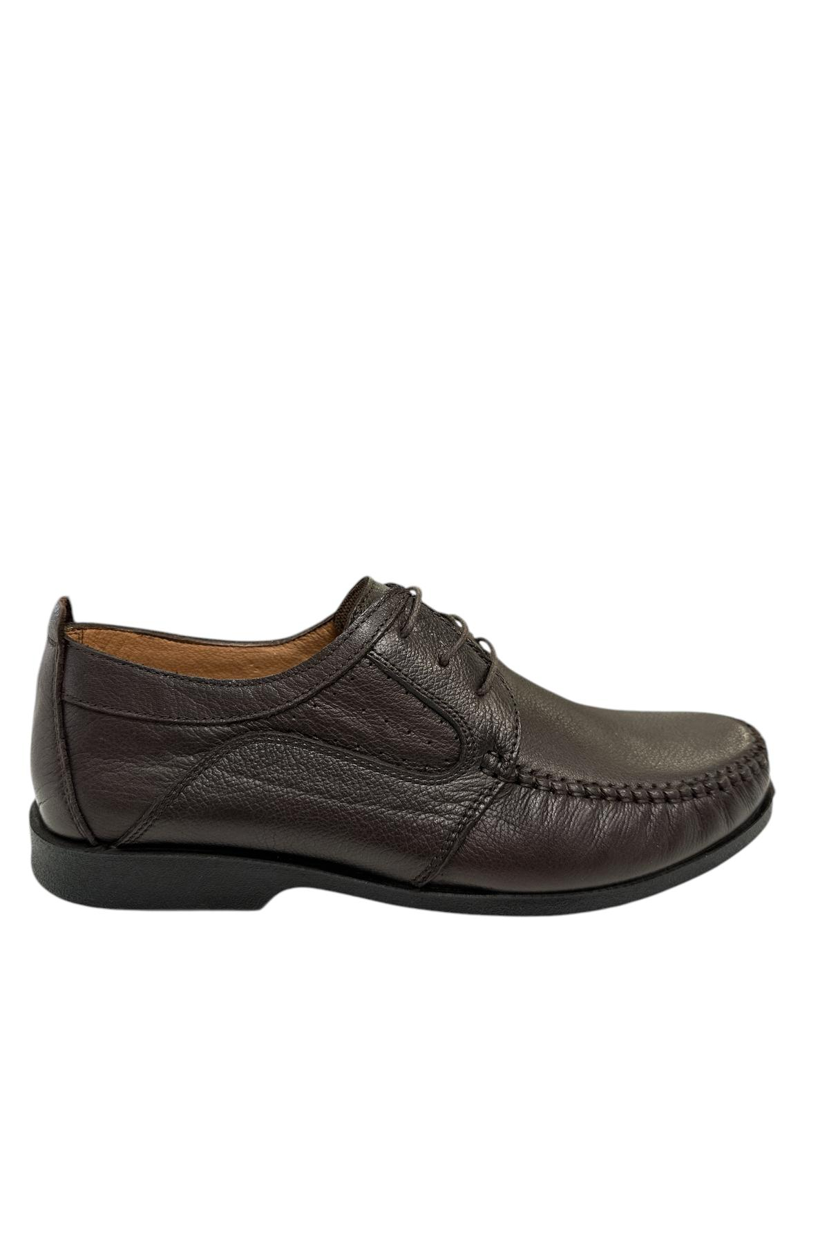 Castle Black 3075 Hakiki Deri Klasik Ayakkabı Kahverengi