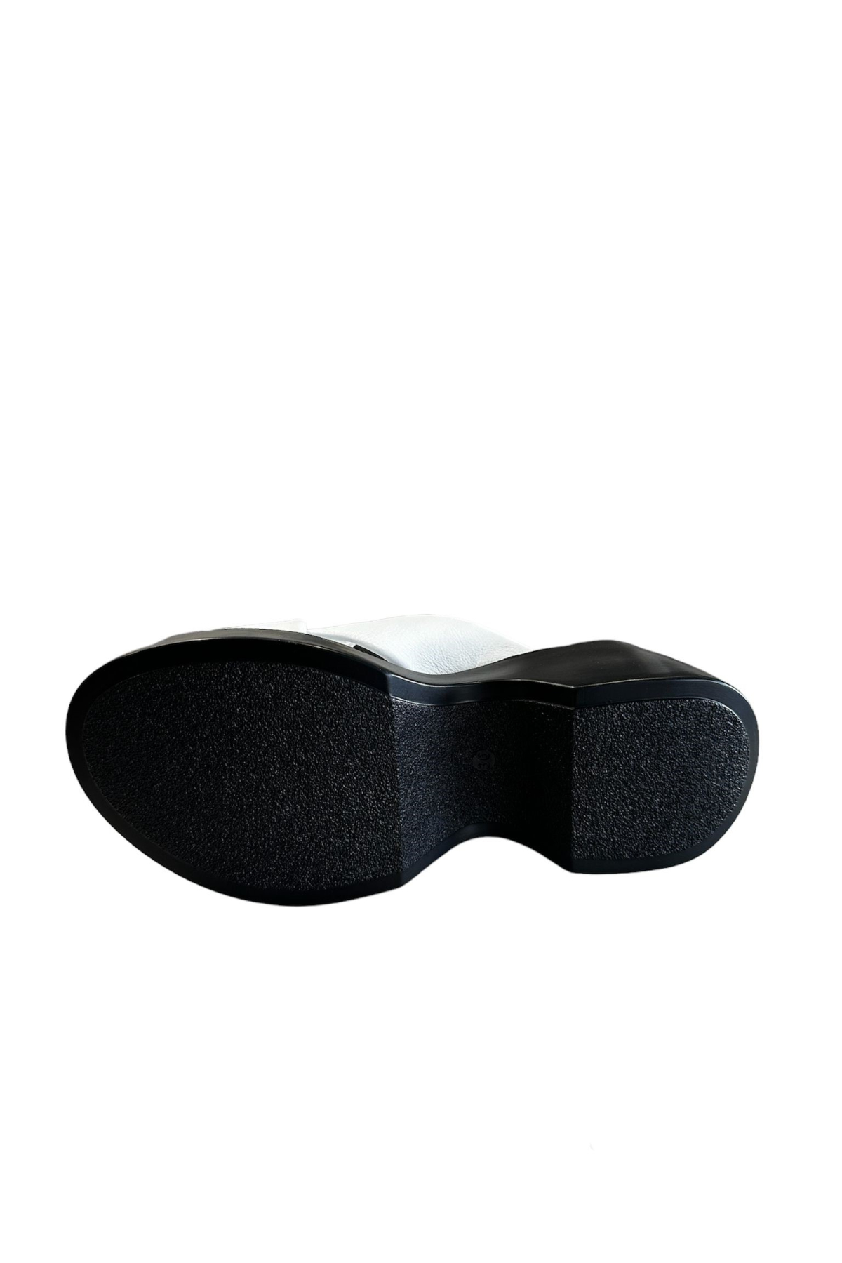 Castle Black 42618 Kadın Hakiki Deri Yazlık Terlik Beyaz