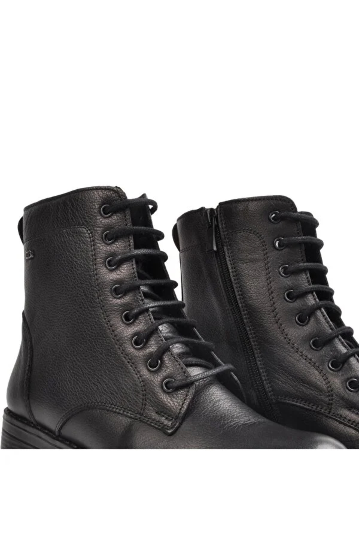 Castle Black YLDZ-2680-1 Siyah Hakiki Deri Kadın Bot Siyah
