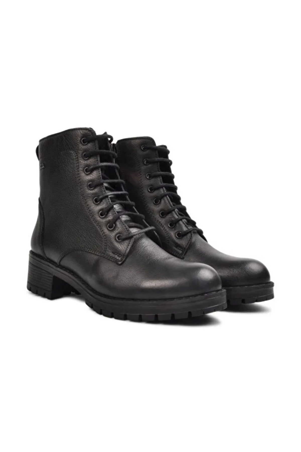 Castle Black YLDZ-2680-1 Siyah Hakiki Deri Kadın Bot Siyah