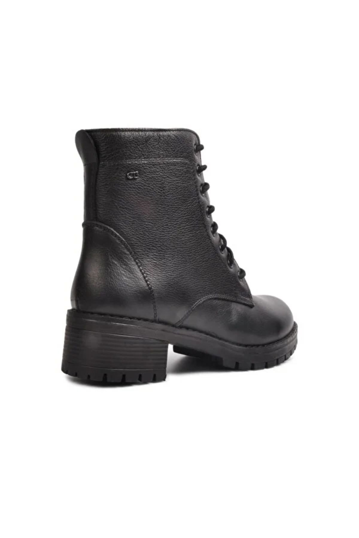 Castle Black YLDZ-2680-1 Siyah Hakiki Deri Kadın Bot Siyah