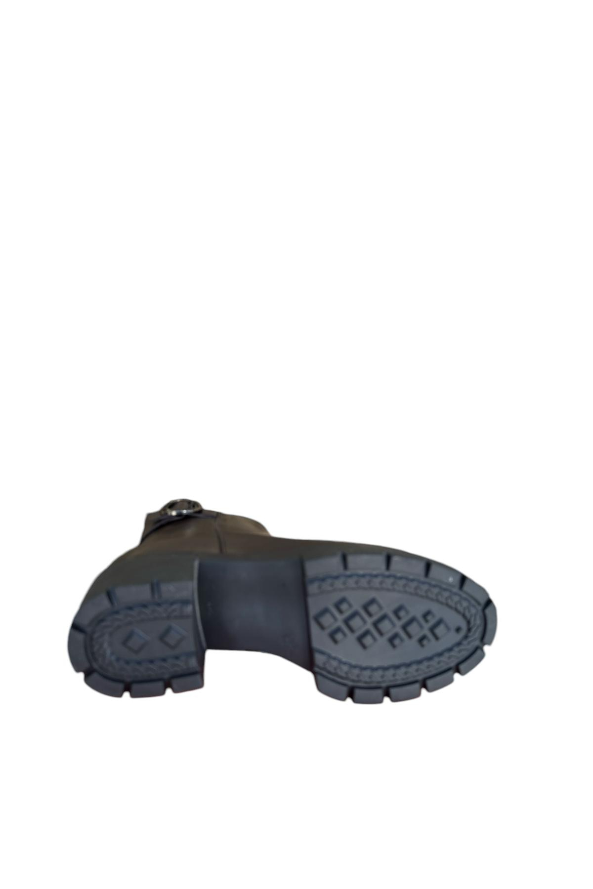 Castle Black YLDZ-27362-1 Kadın Hakiki Deri Klasik Bot Kahverengi