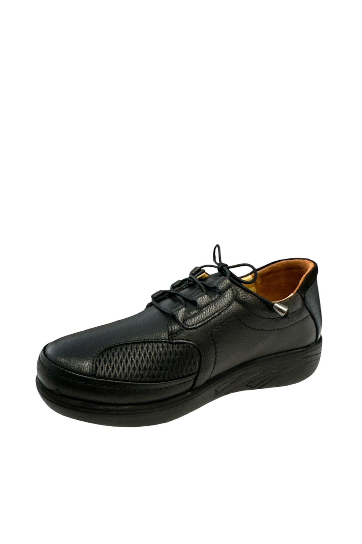 Castle Black YLDZ-42632 Kadın Hakiki Deri Ortopedik Comfort Ayakkabı Siyah