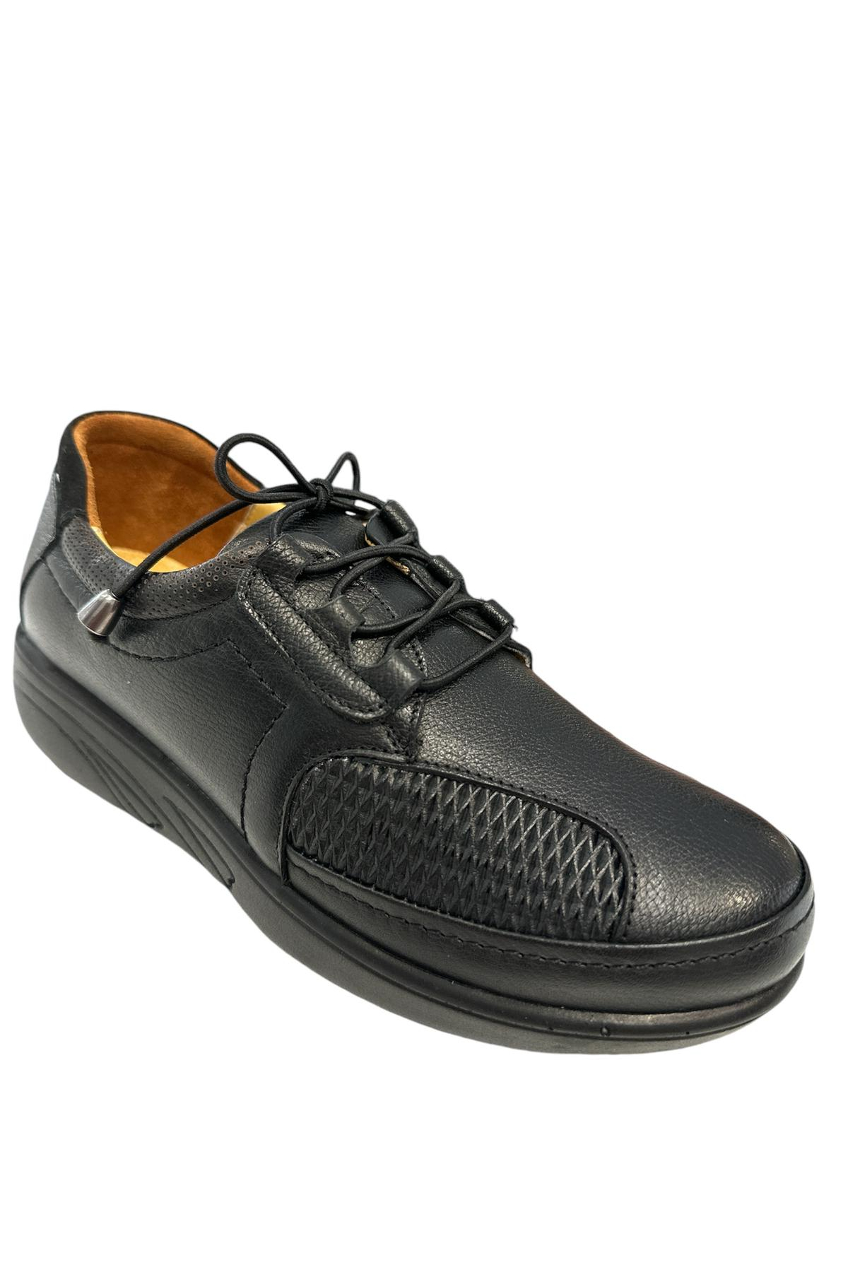 Castle Black YLDZ-42632 Kadın Hakiki Deri Ortopedik Comfort Ayakkabı Siyah