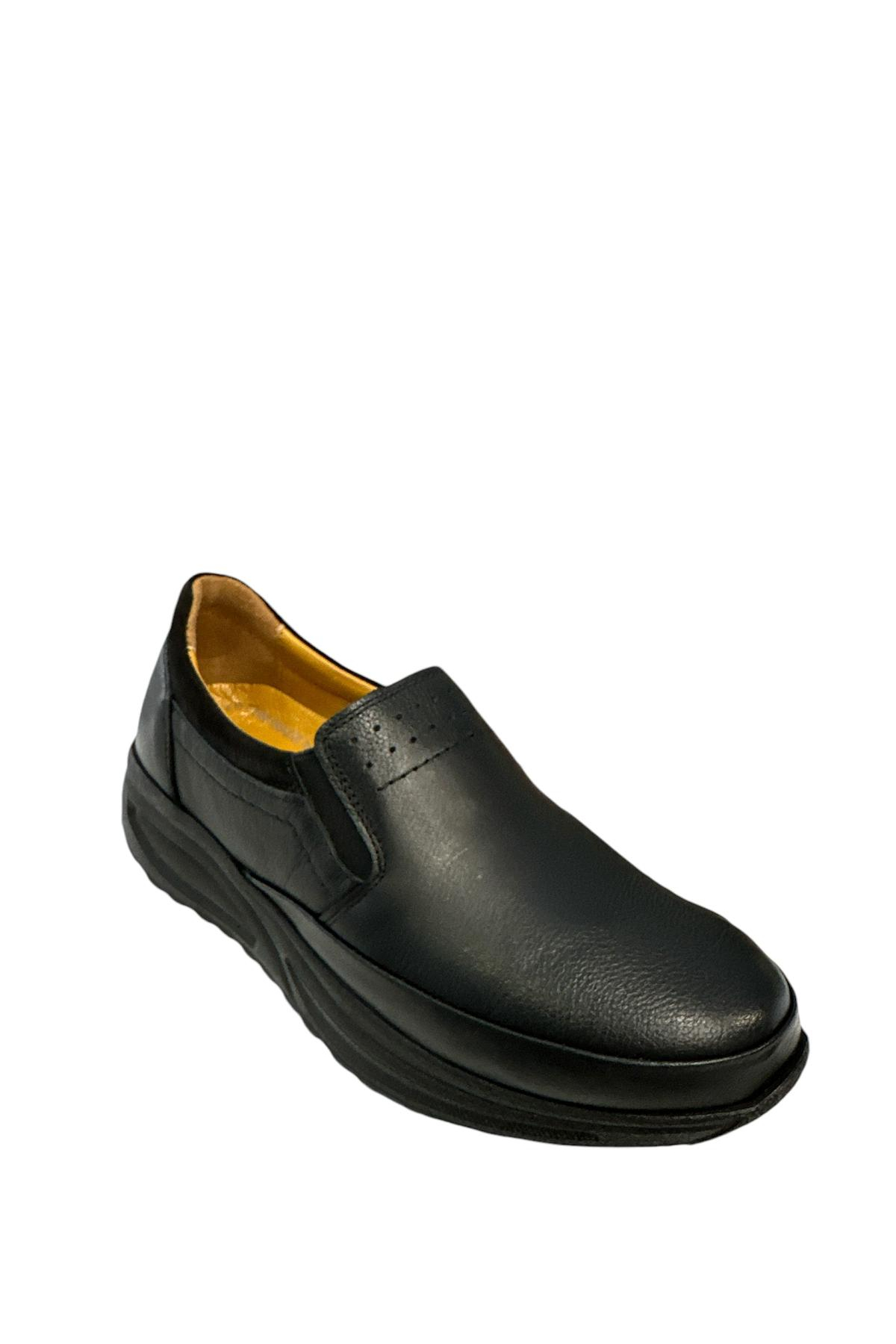 Castle Black YLDZ-42638 Kadın Hakiki Deri Ortopedik Comfort Ayakkabı Siyah