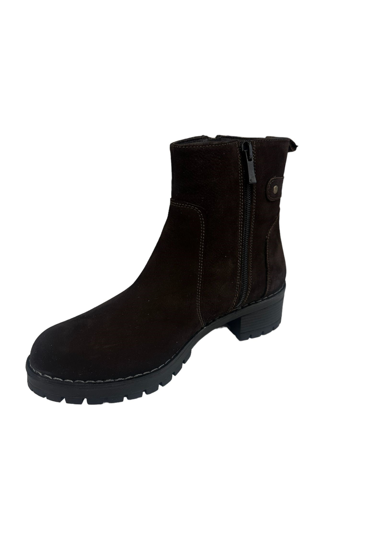 Castle Black YLDZ-4663-2 Hakiki Deri Kadın Bot Kahverengi