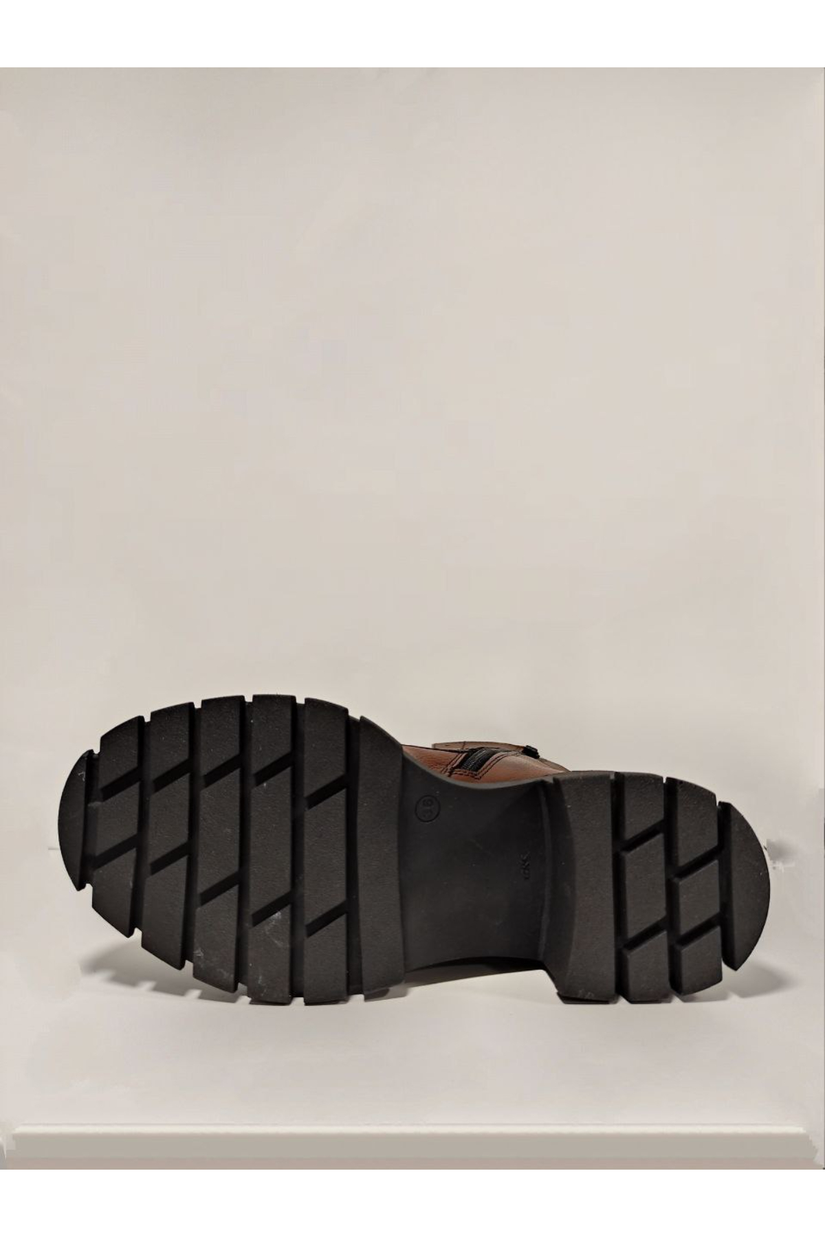 Castle Black YLDZ-52671-1 Hakkiki Deri Kadın Bot Taba