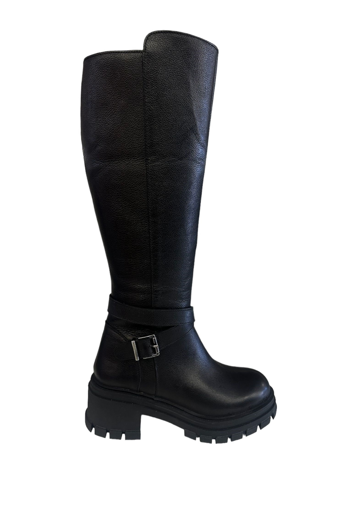 Castle Black YLDZ-52675-1 Kadın Hakiki Deri Uzun Çizme Siyah