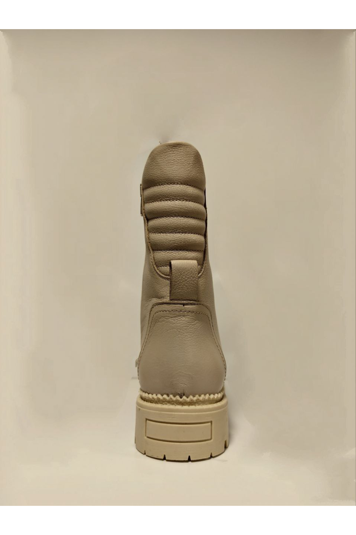 Castle Black YLDZ-52682-1 Bej Hakiki Deri Kadın Bot bej