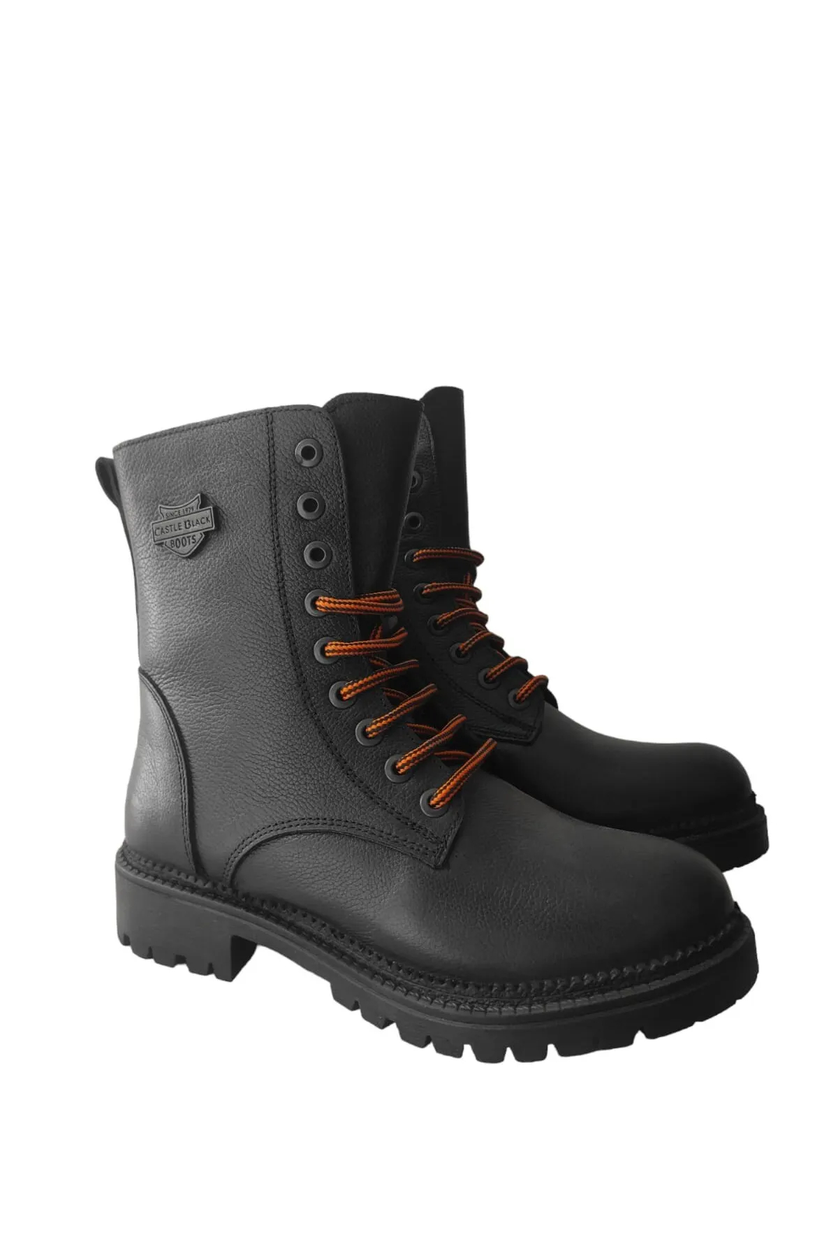 Castle Black YLDZ-90006-1 Hakikki Deri Kadın Bot Siyah