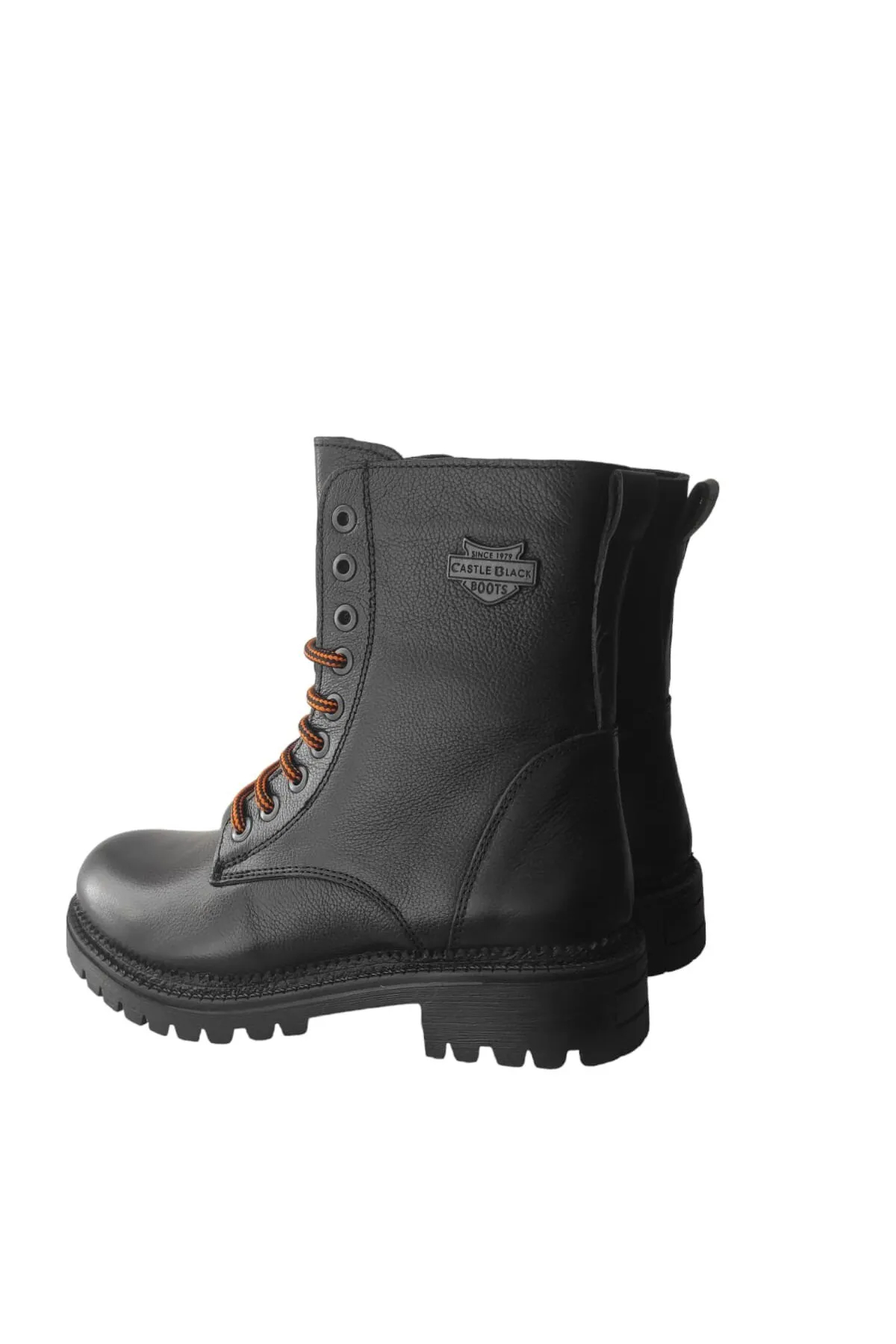 Castle Black YLDZ-90006-1 Hakikki Deri Kadın Bot Siyah