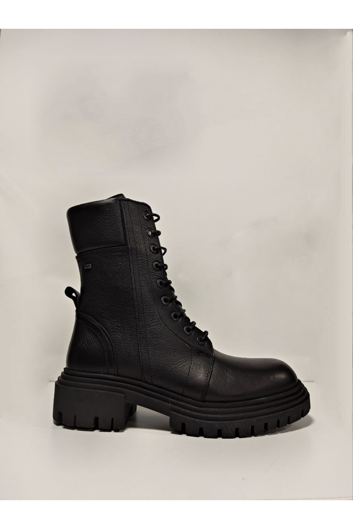 Castle Black YLDZ-9233-1 Siyah Hakiki Deri Kadın Bot Siyah