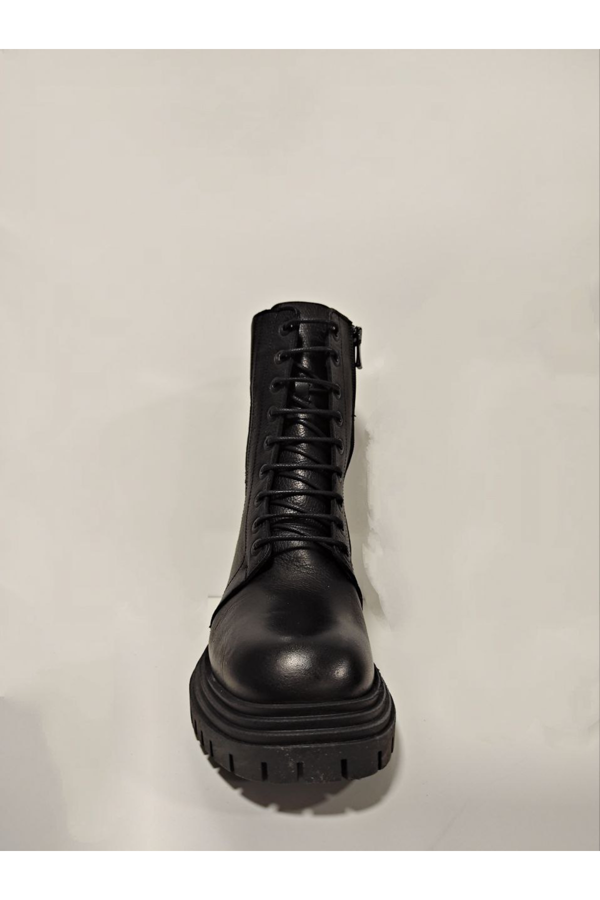 Castle Black YLDZ-9233-1 Siyah Hakiki Deri Kadın Bot Siyah