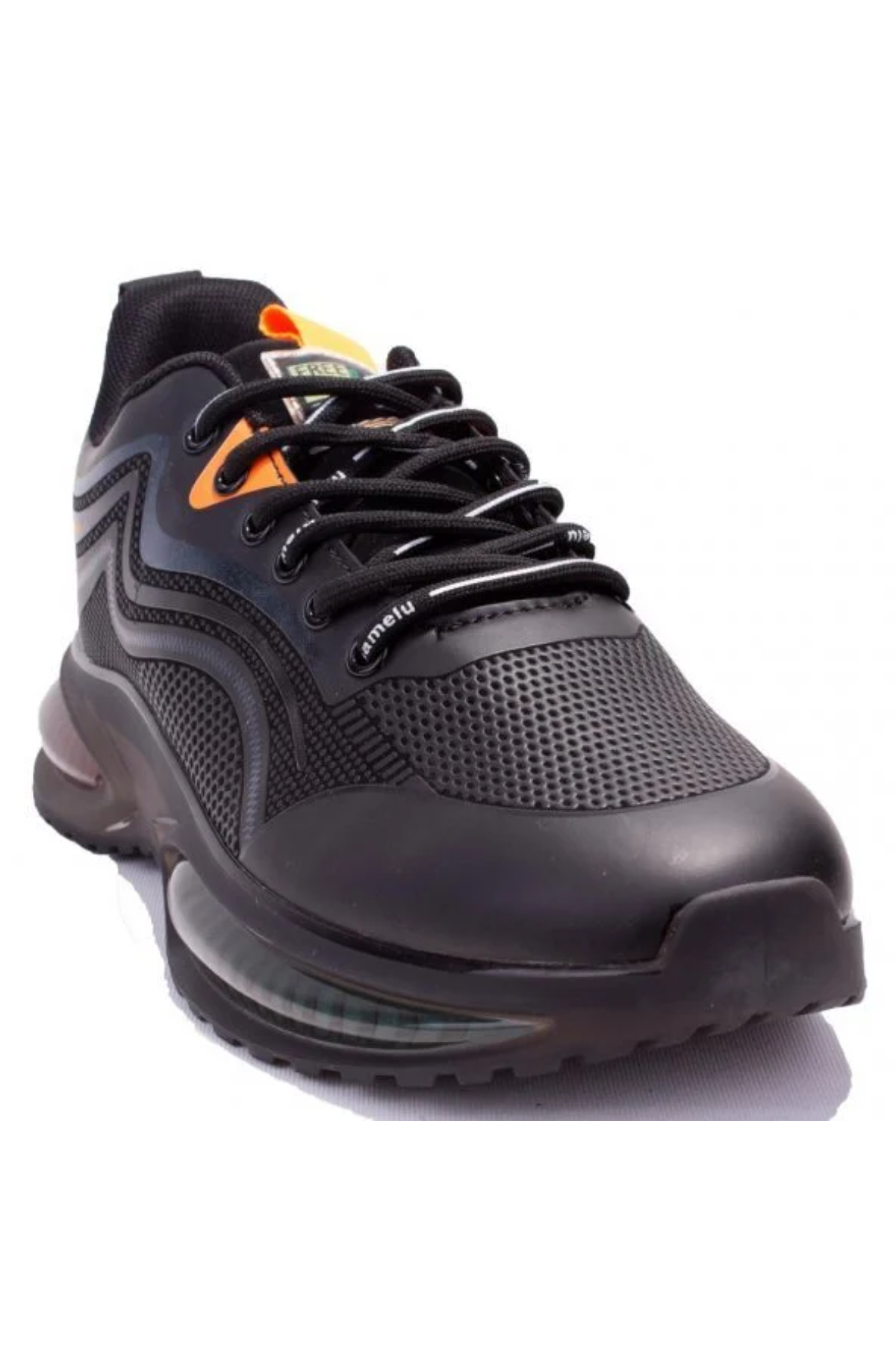 Gamelu 23KM CRAZY Memory Taban Erkek Spor Ayakkabı Siyah Turuncu