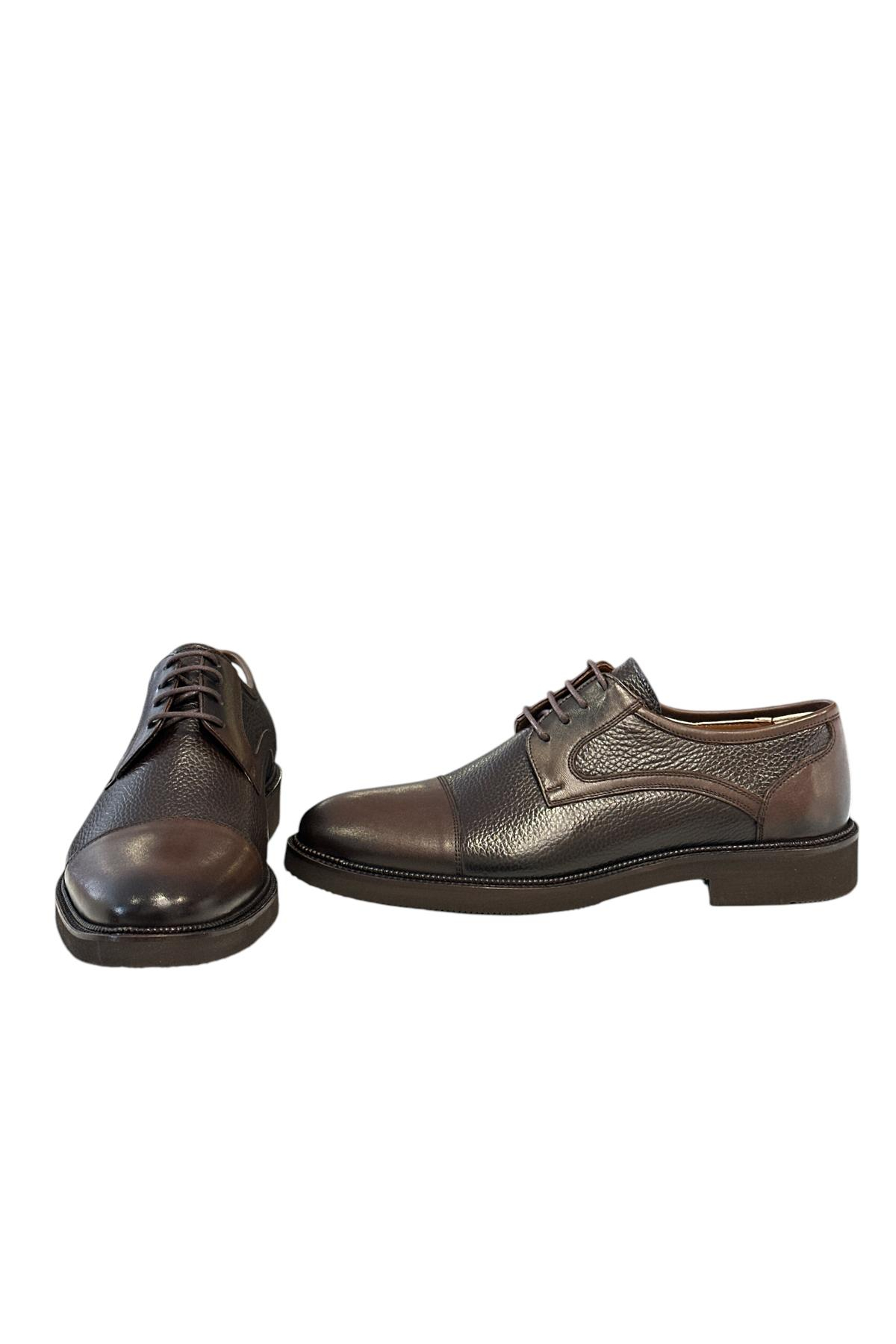 Gianni Maggi 1075 Erkek Dana Derisi Klasik Ayakkabı Kahverengi
