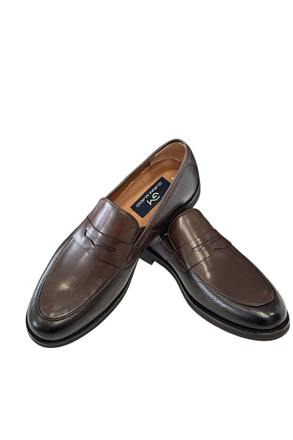 Gianni Maggi 2211 Erkek Dana Derisi Klasik Ayakkabı Kahverengi