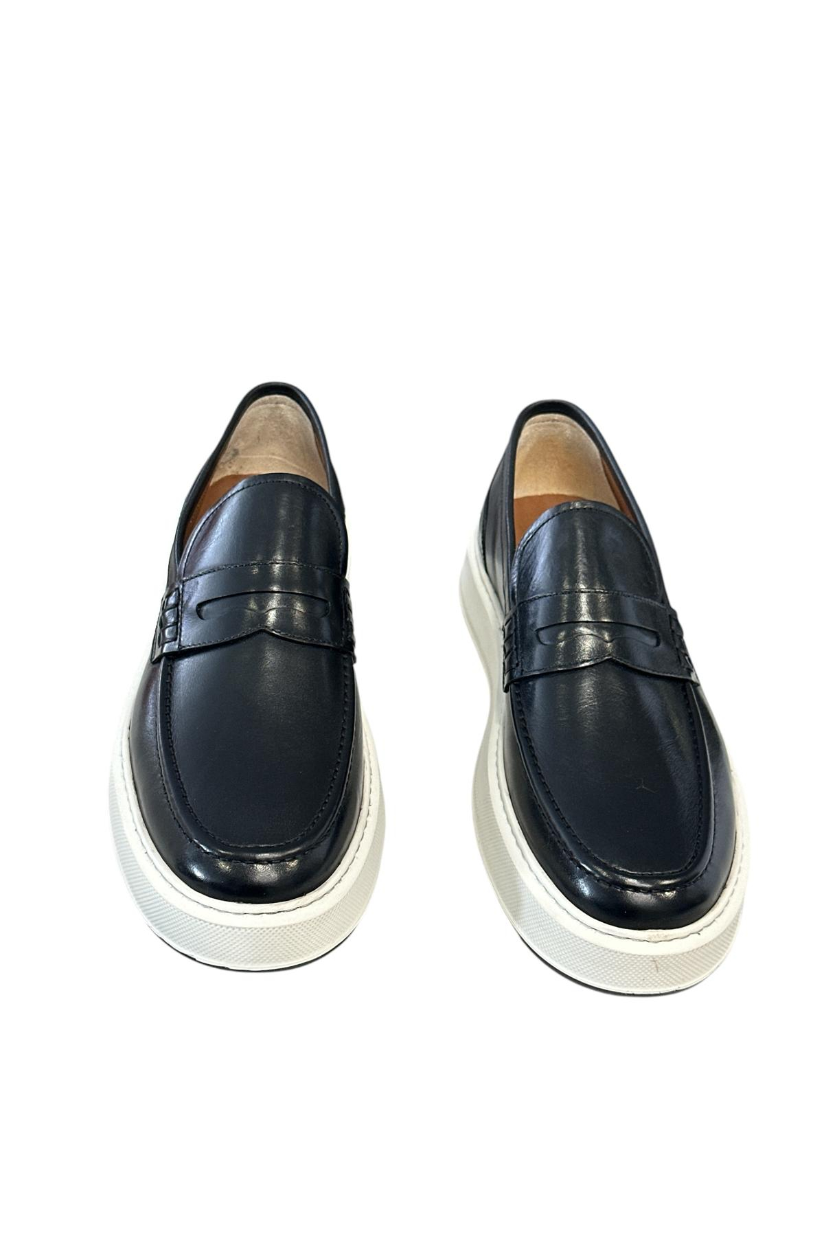 Gianni Maggi 262 Erkek Dana Derisi Comfort Ayakkabı Siyah