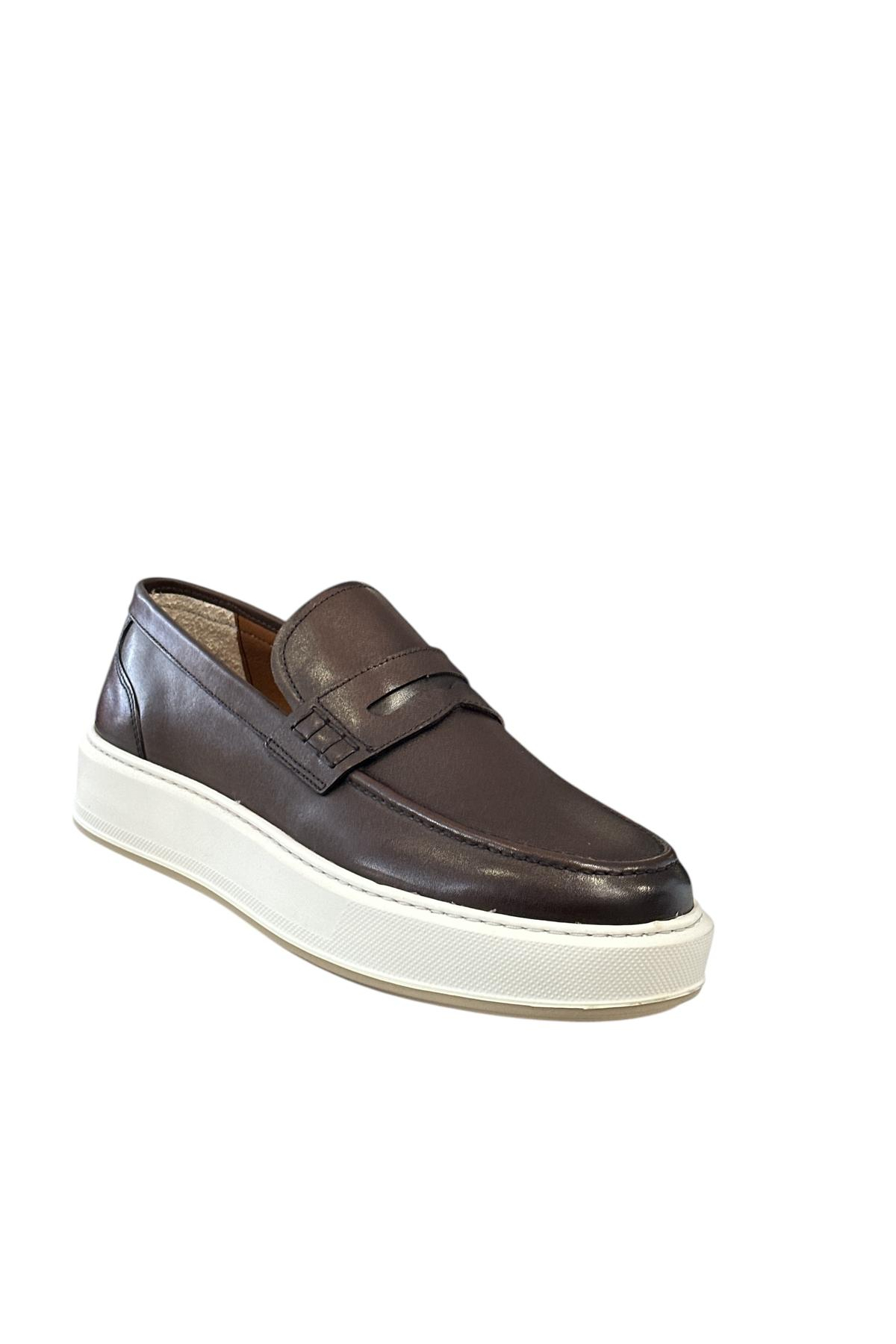 Gianni Maggi 262 Erkek Dana Derisi Comfort Ayakkabı Kahverengi