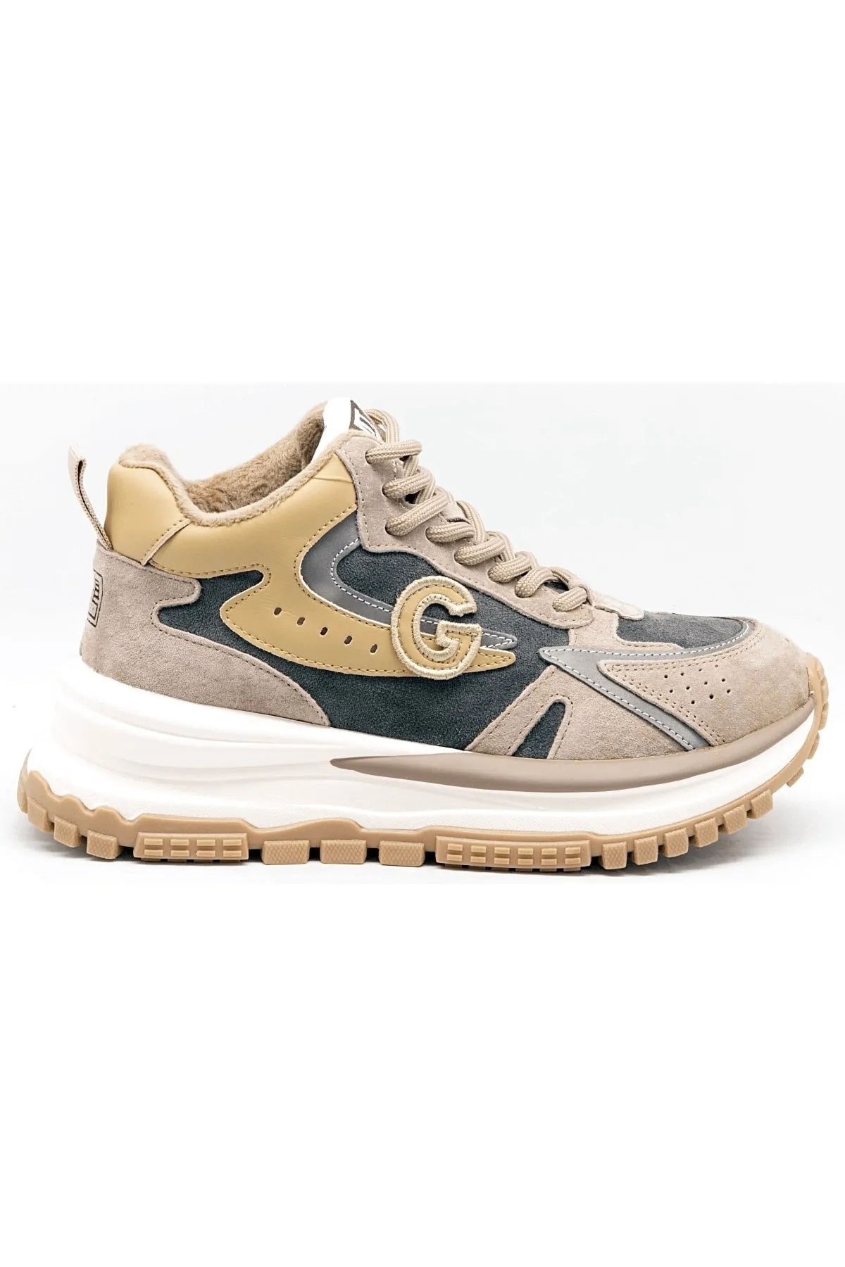 Guja 23K334-1 Kadın Sneakers Günlük Kullanım Ayakkabı Karamel Kahverengi