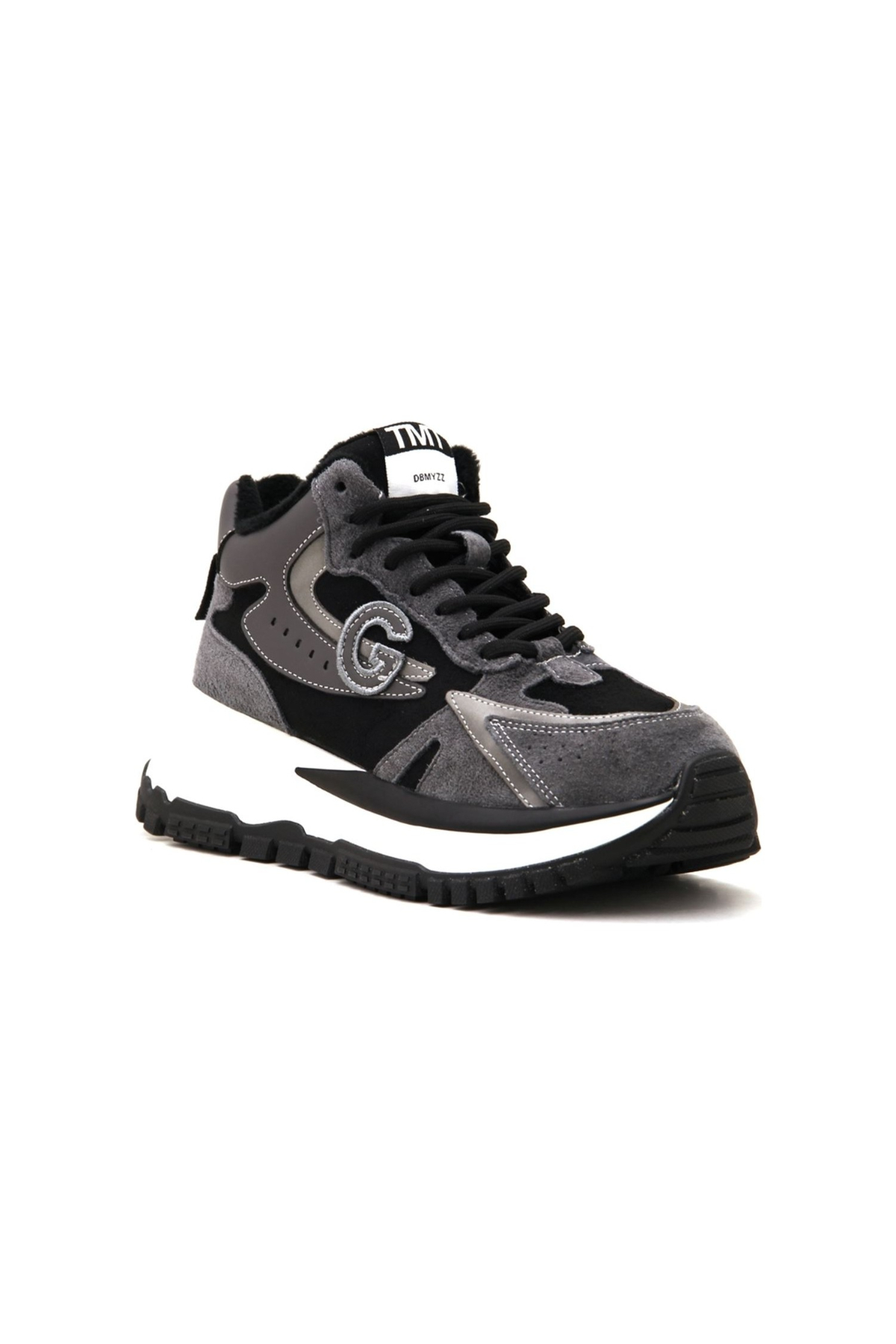 Guja 23K334-1 Kadın Sneakers Günlük Kullanım Ayakkabı Siyah Gri Siyah Gri