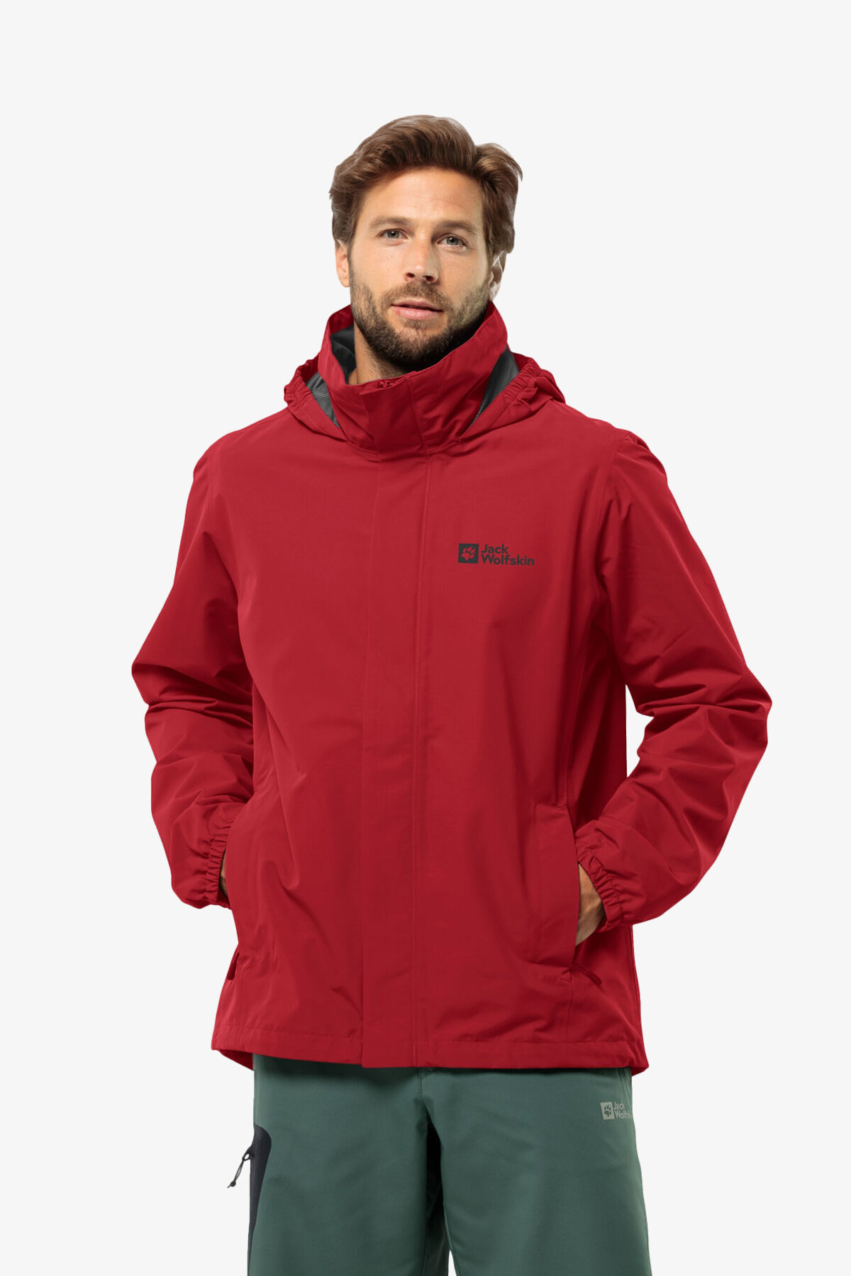 Jack Wolfskin 1116391_2607 ROBURY 2L JKT Outdoor Ceketi Kırmızı