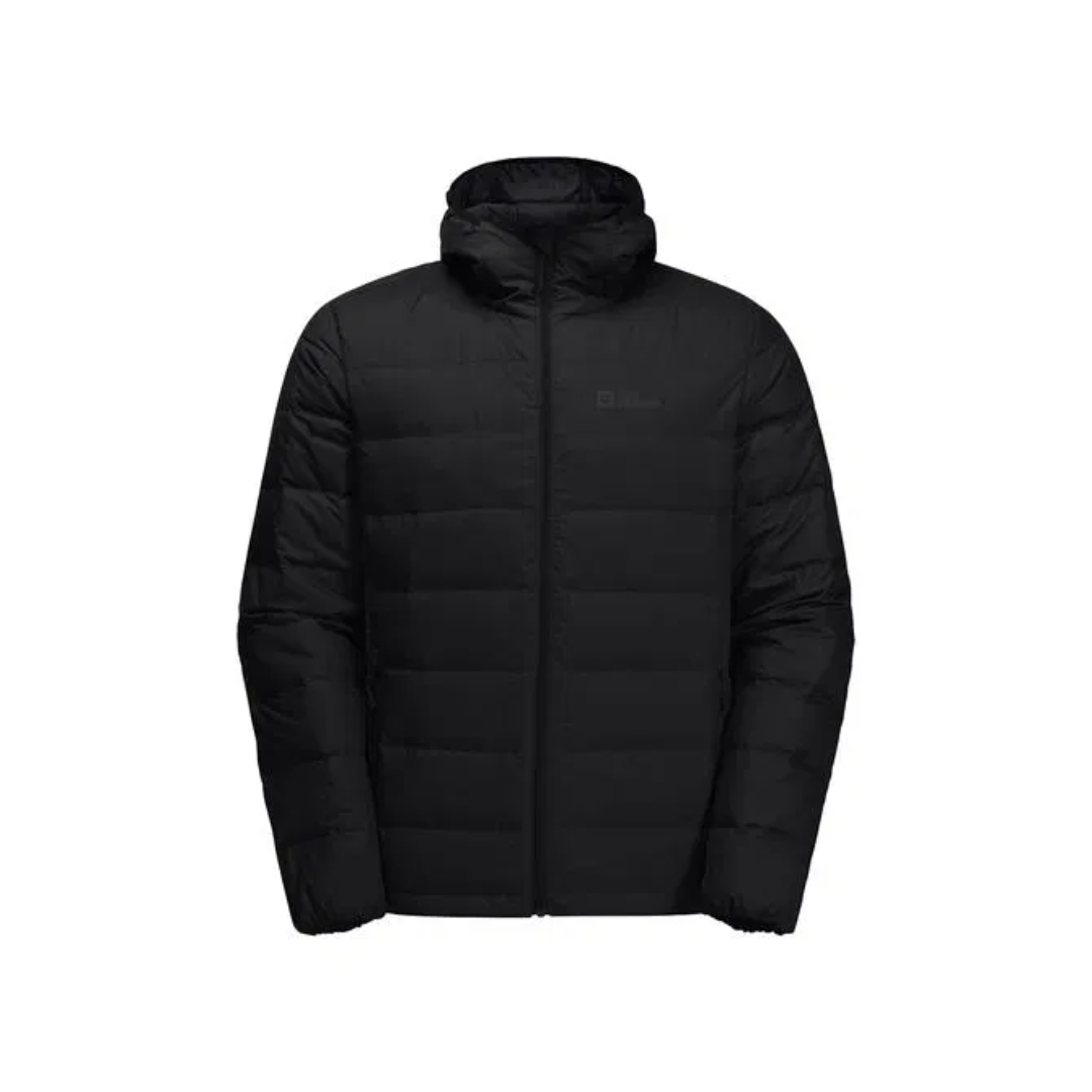 Jack Wolfskin 1207671_6000 ATHER DOWN HOODY M Erkek Spor Mont Siyah