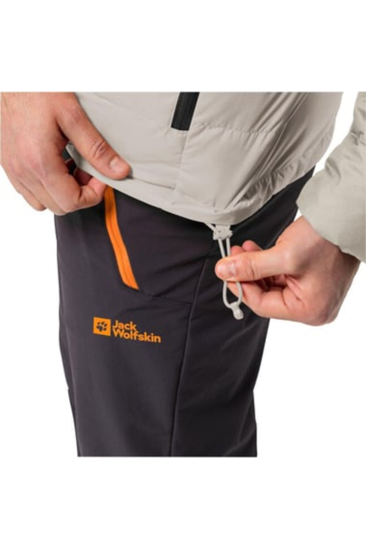 Jack Wolfskin 1207671_A0029 ATHER DOWN HOODY M Erkek Kaz Tüyü Mont bej