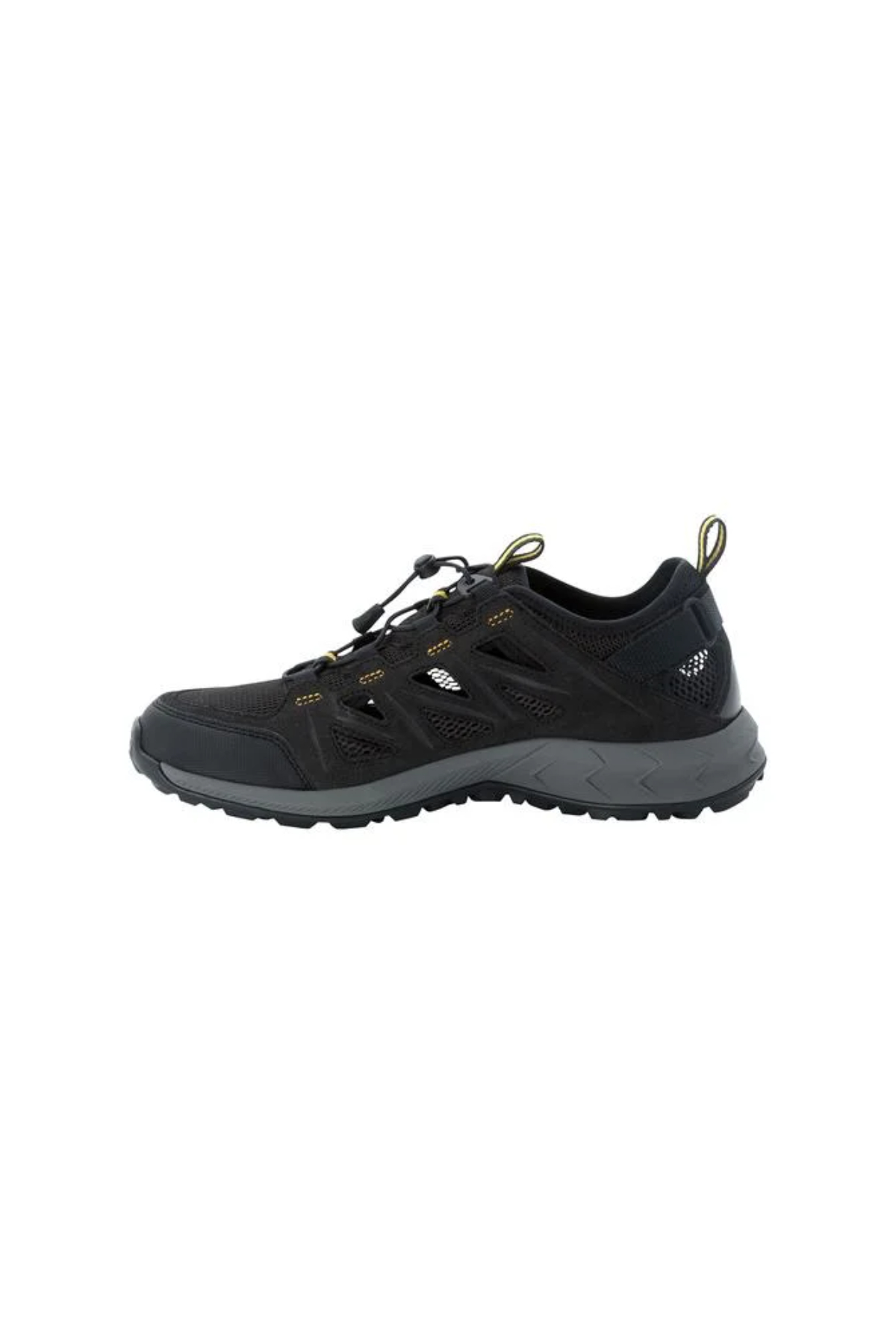 Jack Wolfskin 4051301_6357 Woodland 2 Hybrıd Low M Erkek Sandalet Siyah Gri