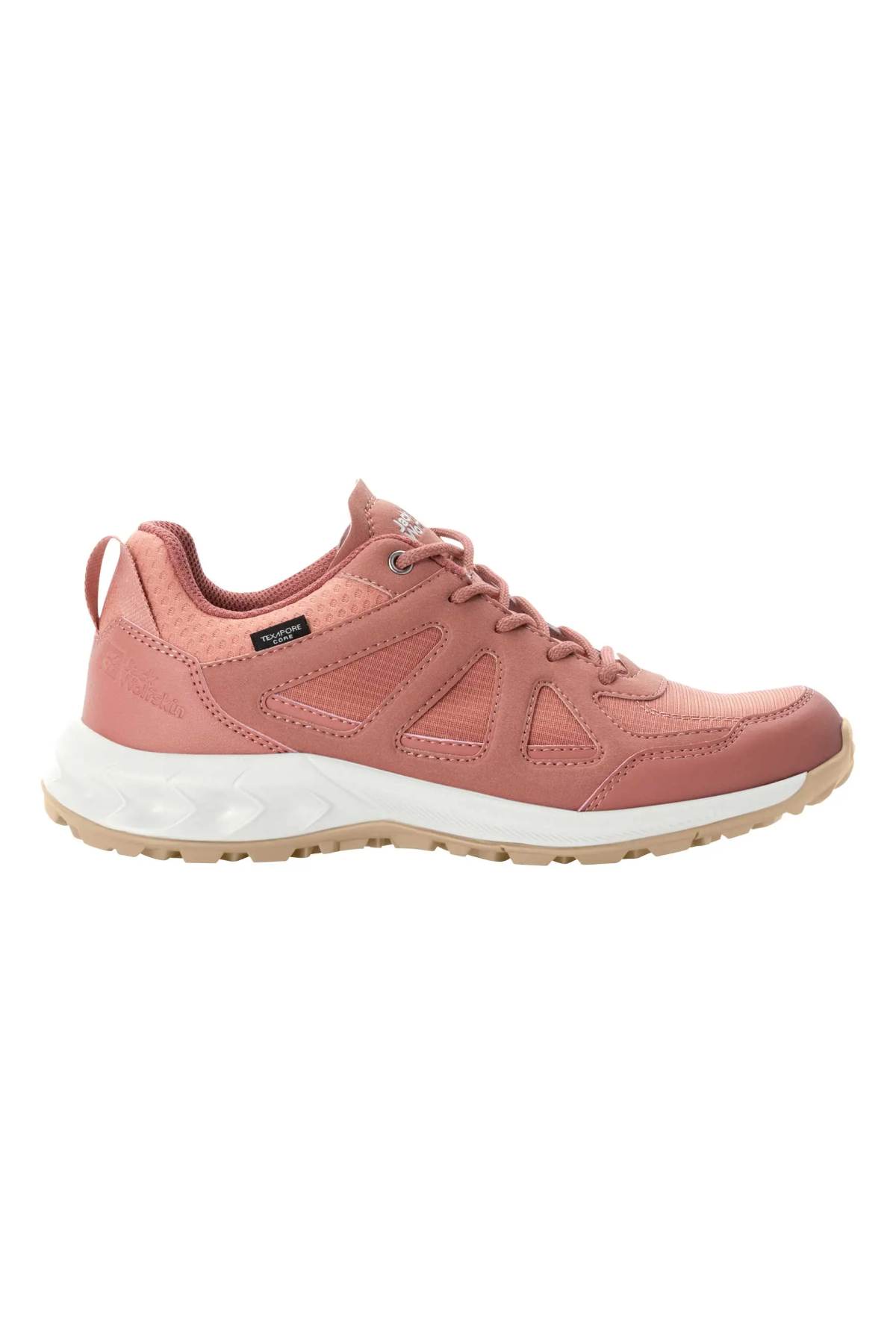 Jack Wolfskin 4051341_2800 WOODLAND 2 TEXAPORE LOW W Outdoor Ayakkabı Pembe Beyaz