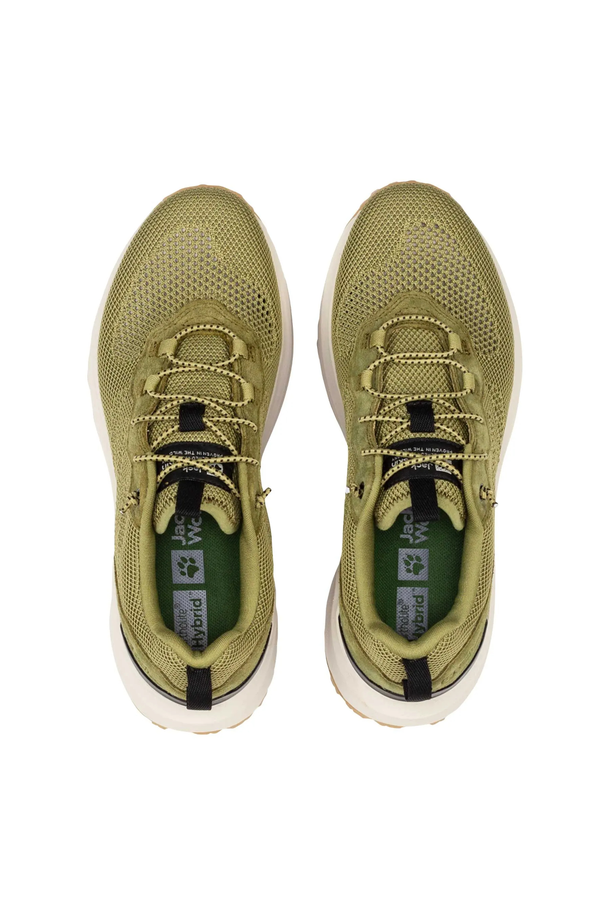 Jack Wolfskin 4056751_4511 DROMOVENTURE KNIT LOW W Outdoor Koşu Ayakkabı yeşil beyaz